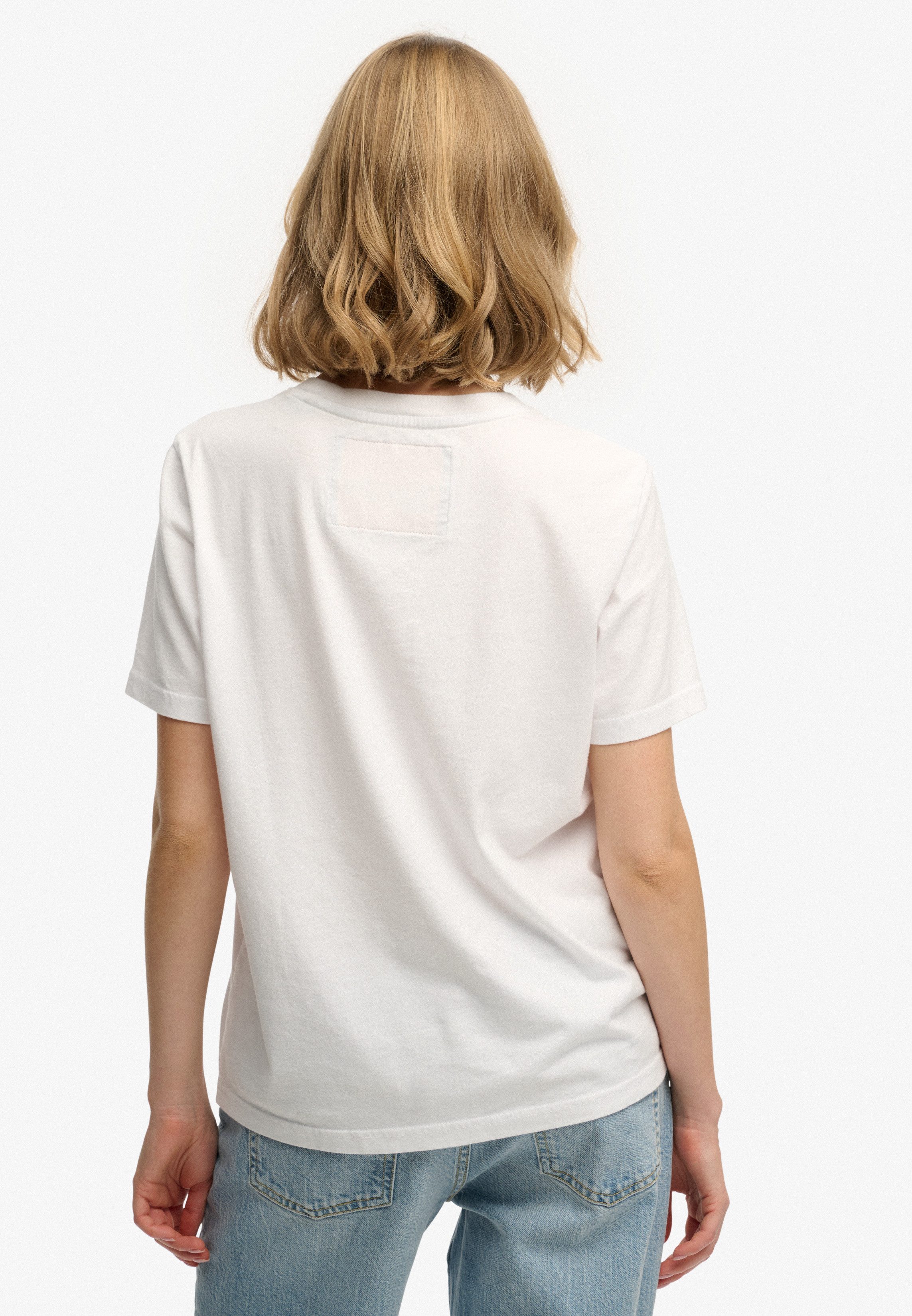 Superdry T-Shirt SD&CO NEON RELAXED TEE aus Baumwolle, Relaxed Fit, gerader Abschluss, normale Länge, Rundhals – Bild 3 von 5