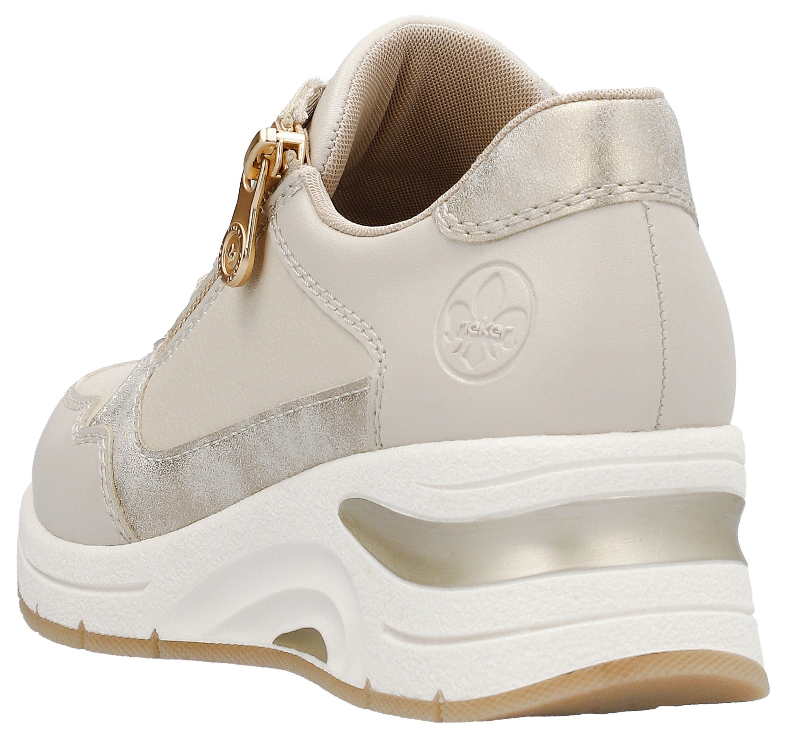 Rieker Sneaker mit seitlichem Reißverschluss,Freizeitschuh,Schnürschuh, sch günstig online kaufen
