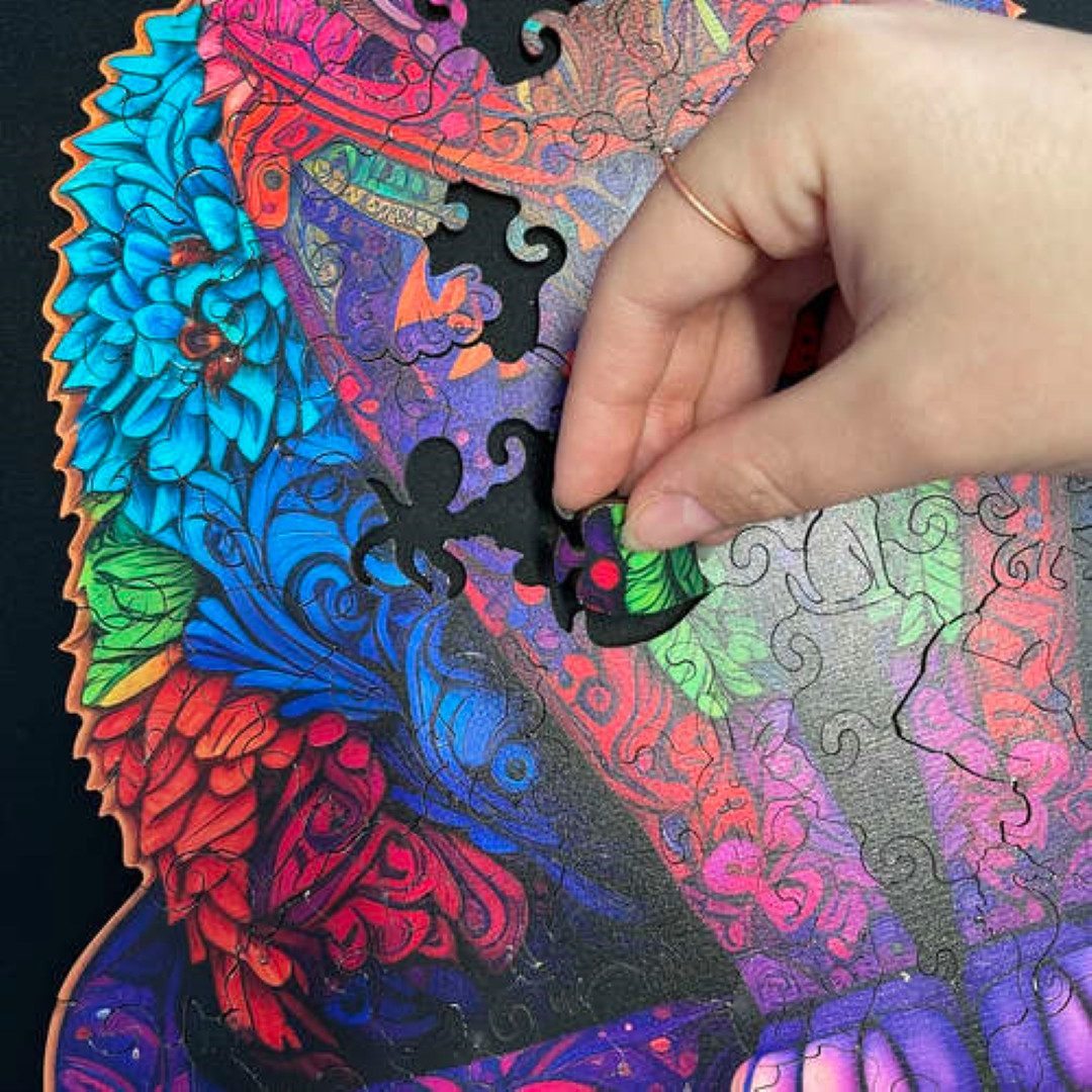 KRUZZEL 3D-Puzzle Katzenpuzzle aus Holz – Kreatives, pädagogisches Spielzeu günstig online kaufen