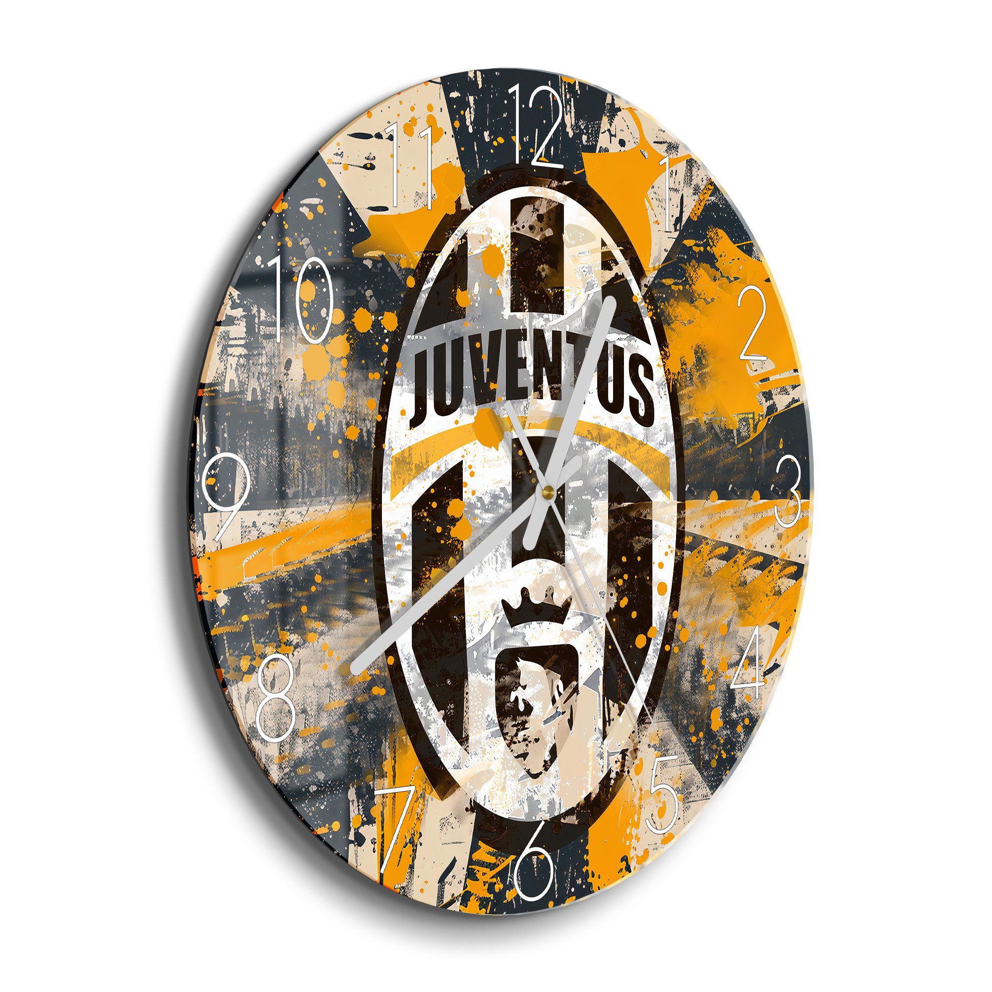 DEQORI Wanduhr 'Wappen Juventus Turin' (Glas günstig online kaufen