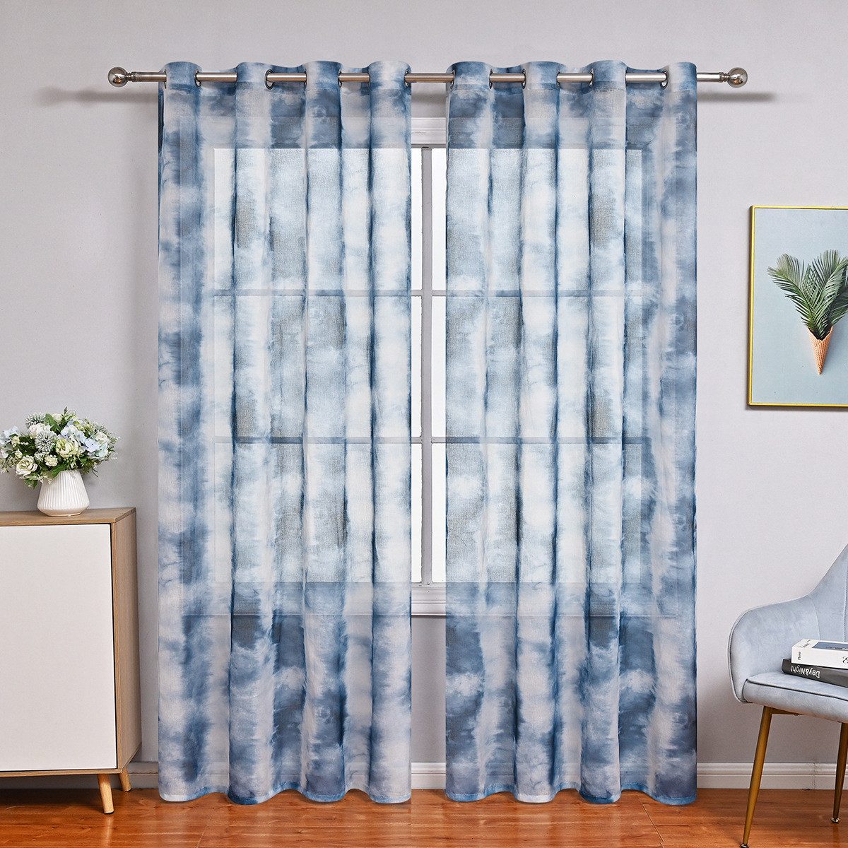 BYSURE Vorhang NF13WH00187, (2 St), halbtransparent, günstig online kaufen