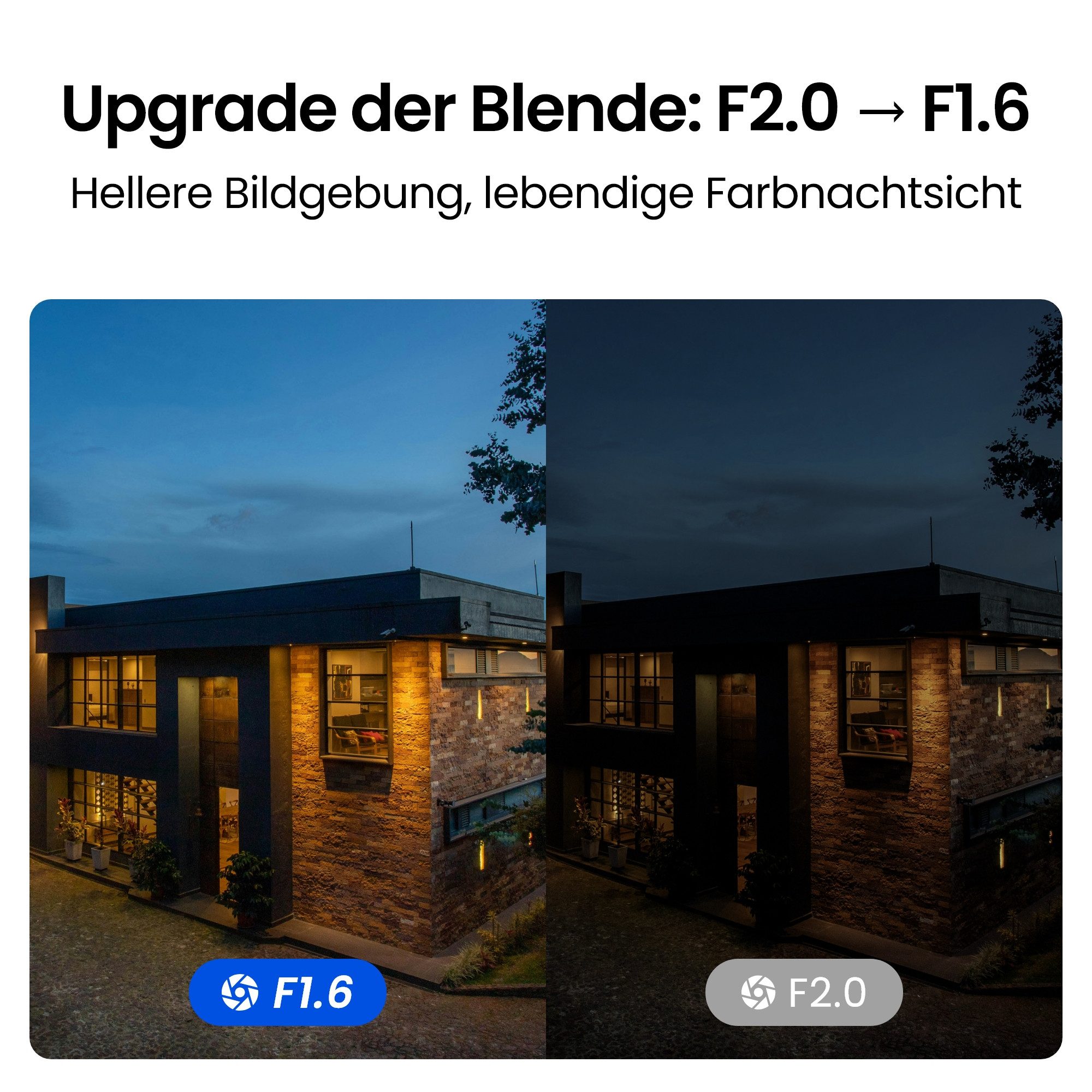 Reolink Überwachungskamera Lumus Pro WLAN 4K mit Spotlight-Nachtsicht (Innenbereich, Außenbereich, 8MP, 4K Farbige Nachtsicht,F1.6 Superblende,Intelligente Erke – Bild 4 von 5