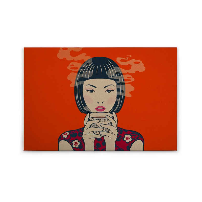 Tadessi Leinwandbild Japanisch 60 x 90 cm Frau Asiatisch M1-No.50211
