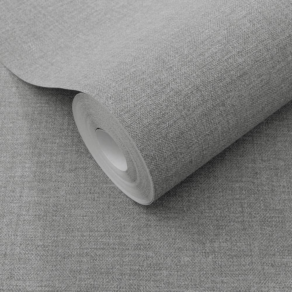 Erismann Vliestapete Einfarbig Textil Optik Modern Meliert Uni Grau 10510-10