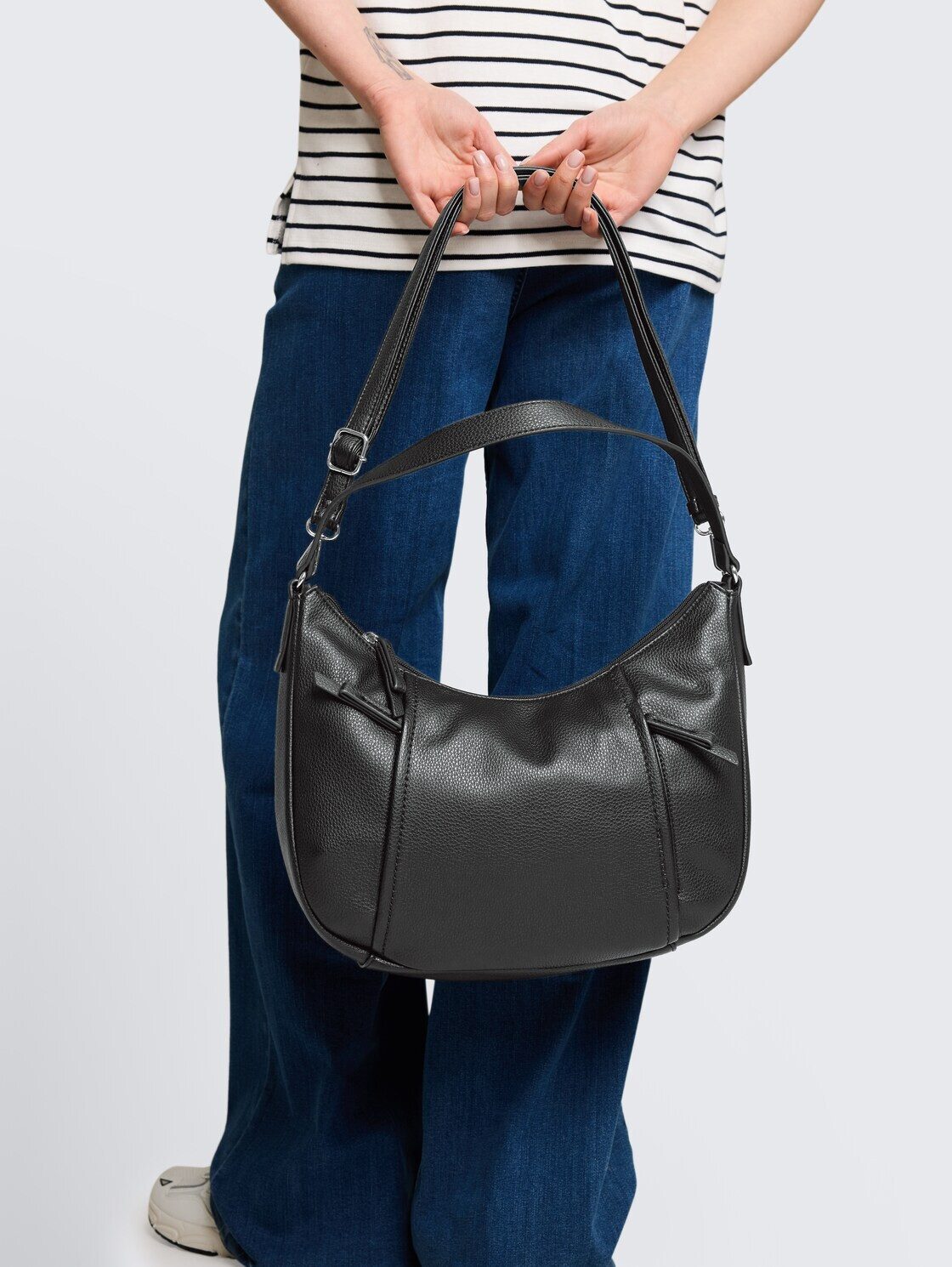 TOM TAILOR Beuteltasche Bags, TTBECA M Beuteltasche mit Reißverschluss-Details