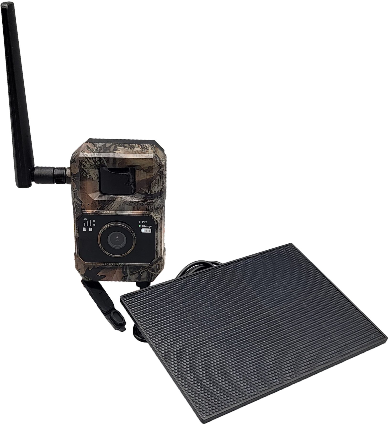 Berger & Schröter Wildkamera Mini LTE 4G Live 48 MP mit Solar Panel 4 W (Revier, Wildbeobachtung, Grundstücksüberwachung, Jagd, Außenbereich, Sicherheitsüberwachung, Wald, Naturbeobachtung, App-Steuerung und IP66-Gehäuse)