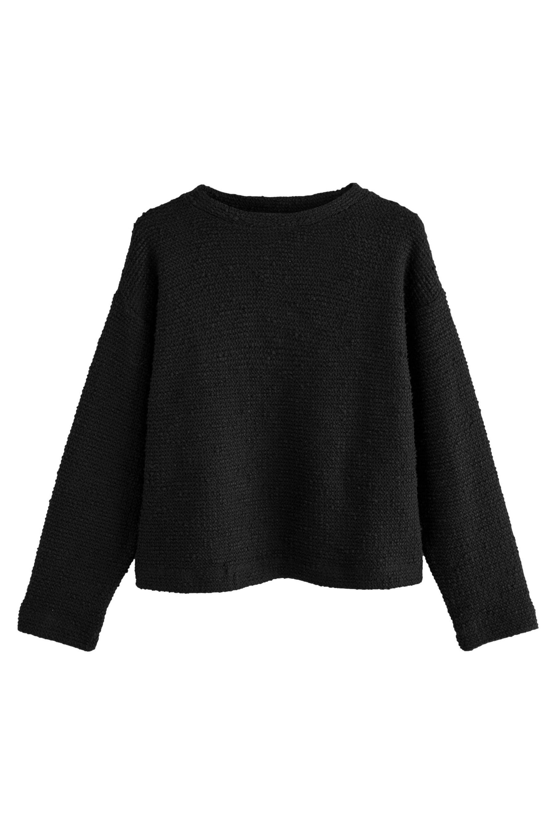 Next Sweater Schwerer Bouclé-Rundhalspullover (1-tlg) günstig online kaufen