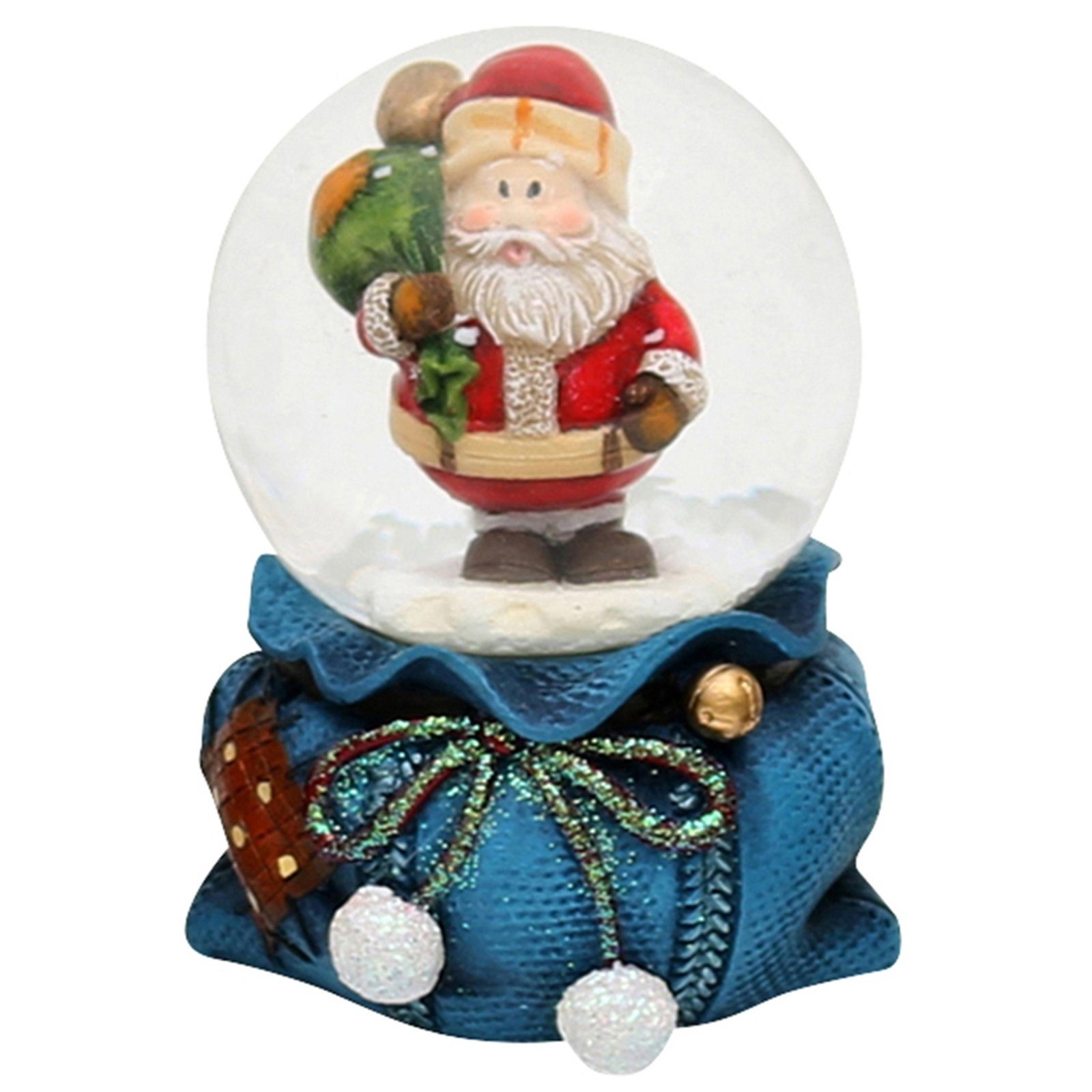 sortiert St) Weihnachtsfigur Polyresin Schneekugel, SIGRO 4-fach (1