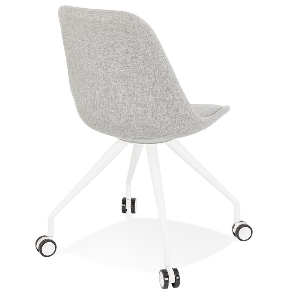 Stuhl 60 Modern KADIMA (grey,white) NEREUS Bürostuhl Textile DESIGN Grau
