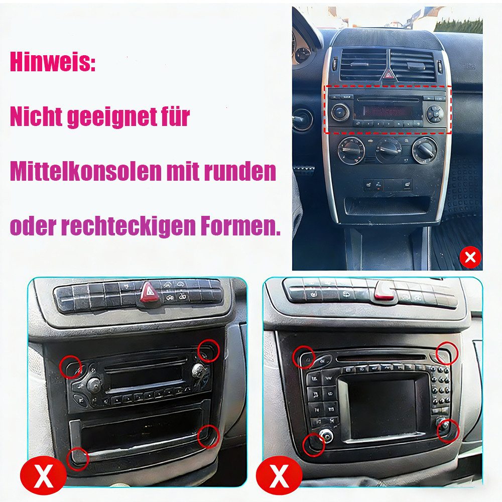 A-Sure Android 15 8-Core Für Mercedes-Benz A/B Klasse W169 W639 W245 GPS Navi Autoradio (RDS, Digitalradio (DAB), FM, AM, 1280*800 IPS Screen/8-Core CPU)