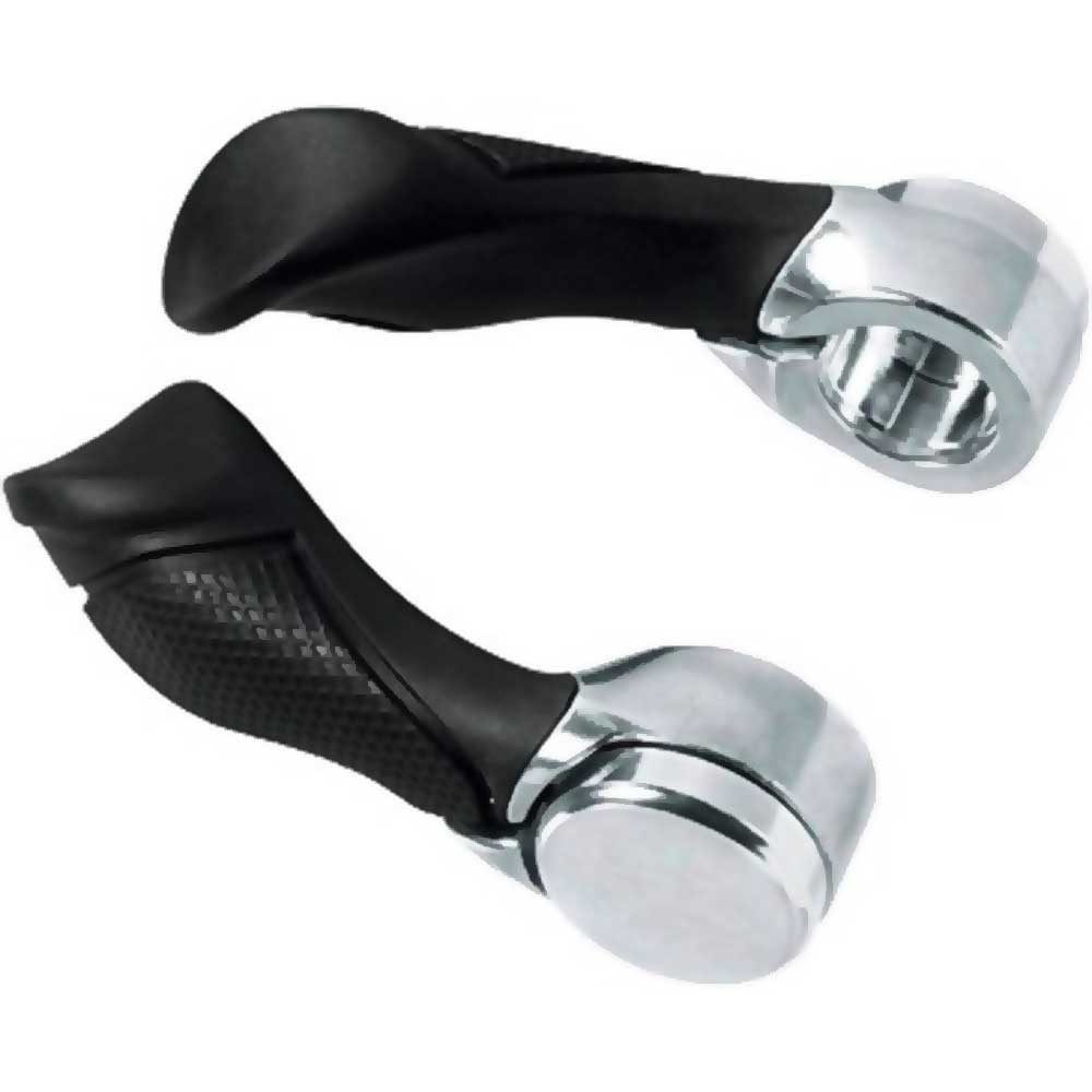 Ergotec Fahrradlenker ERGOTEC Bar Ends Multiflex 1 Paar MULTIFLEX schwarz 50050001 401653807