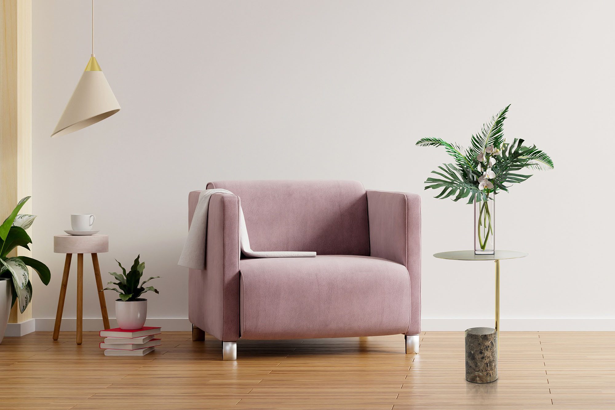 Kayoom Beistelltisch Oscar 425, Runder Marmorfuß mit scharfen Kanten (1-St), Runder Marmorfuß, runde Ablagefläche und Gestell aus Edelstahl