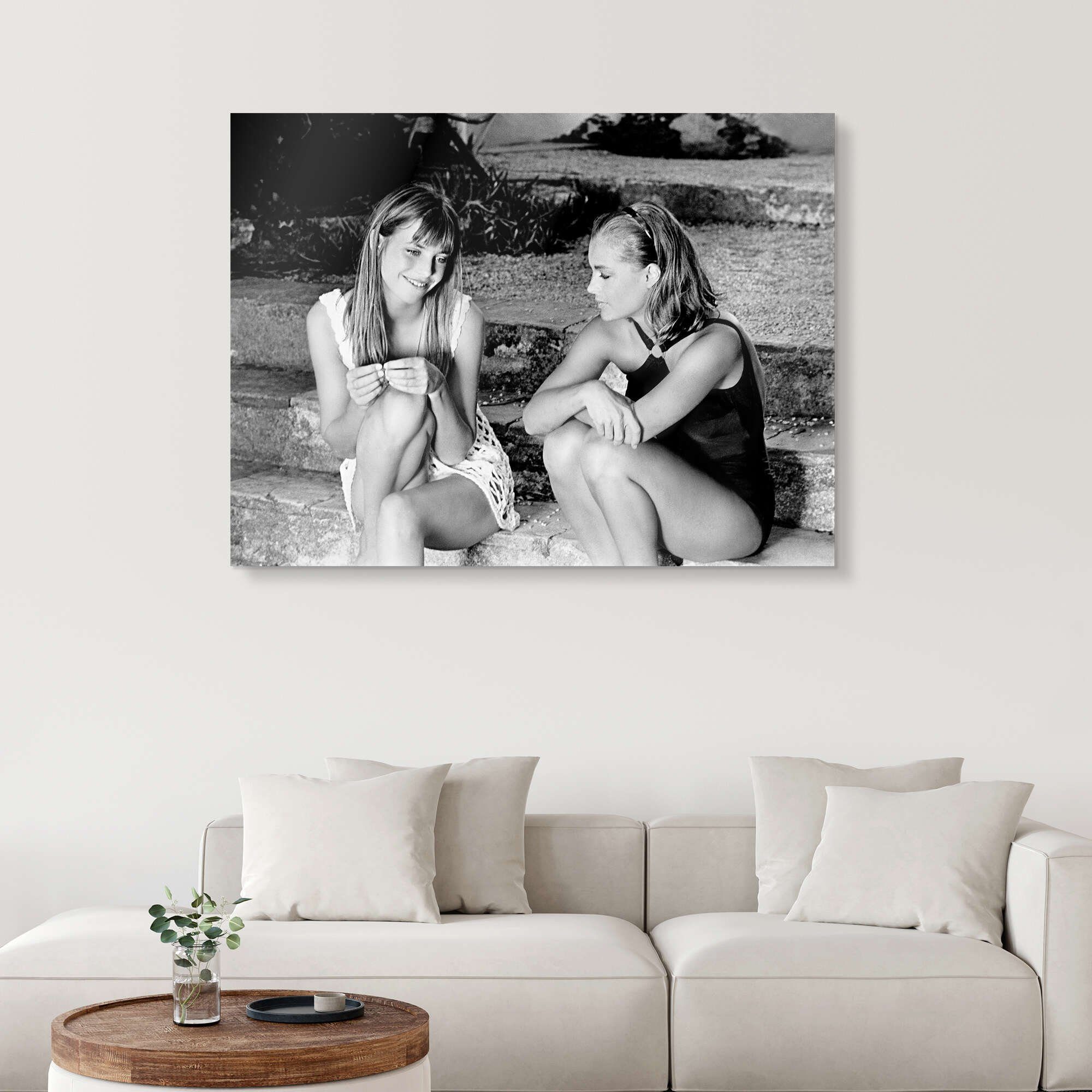 Posterlounge Wandbild Jane Birkin und Romy Schneider, Bridgeman Images, erhältlich als Poster, Leinwandbild, Wandsticker oder Acrylglasbild – Bild 4 von 5