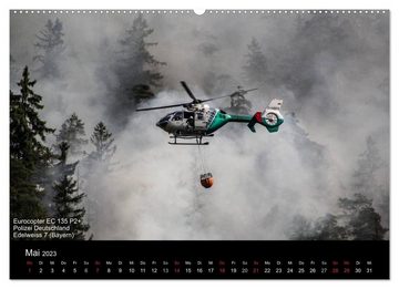 CALVENDO Wandkalender Hubschrauber im Einsatz (Premium, hochwertiger DIN A2 Wandkalender 2023, Kunstdruck in Hochglanz)
