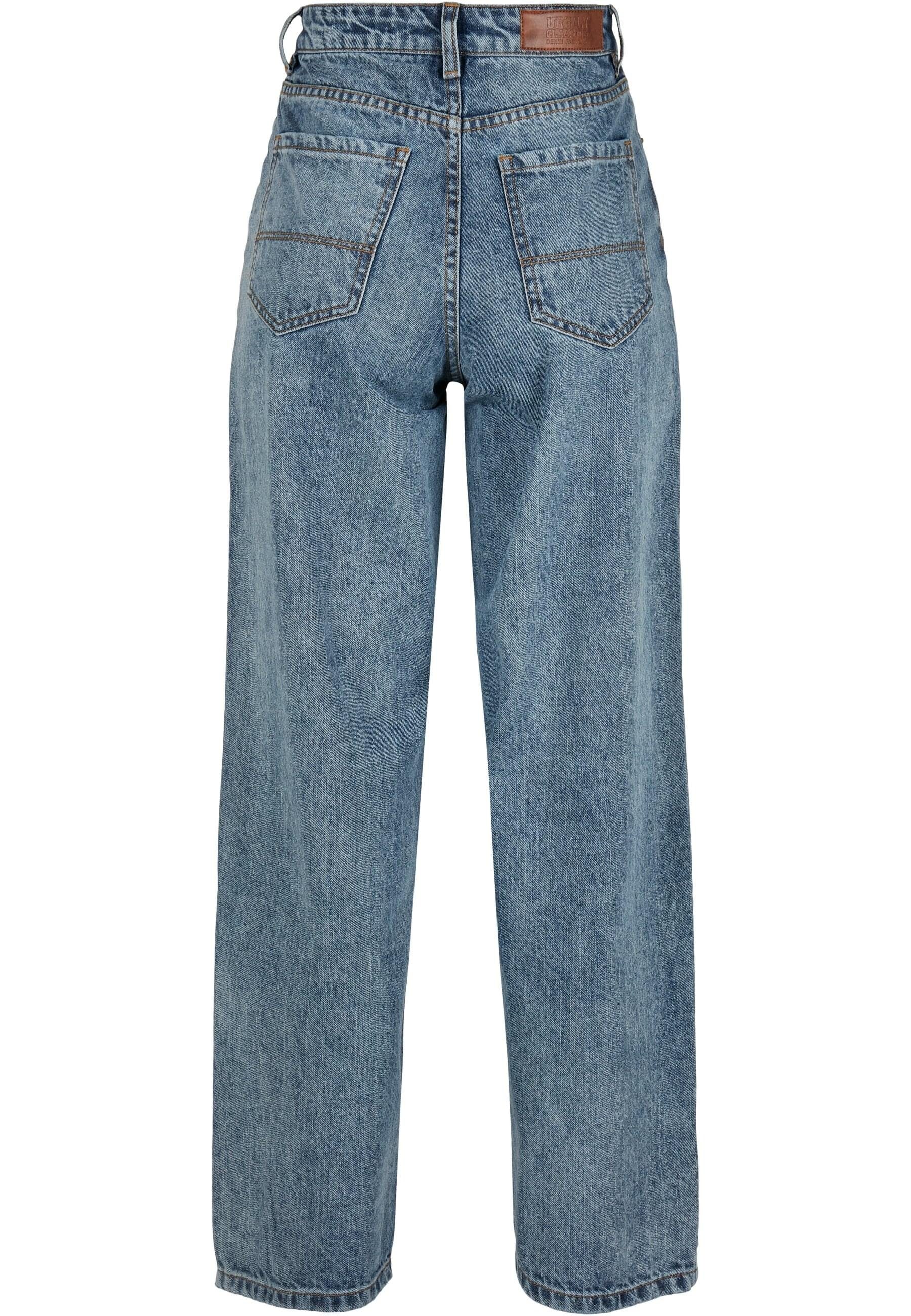 Damen High Denim 90´S Ladies tintedlightbluewashed Waist (1-tlg) Wide Jeans Pants CLASSICS URBAN Bequeme Leg