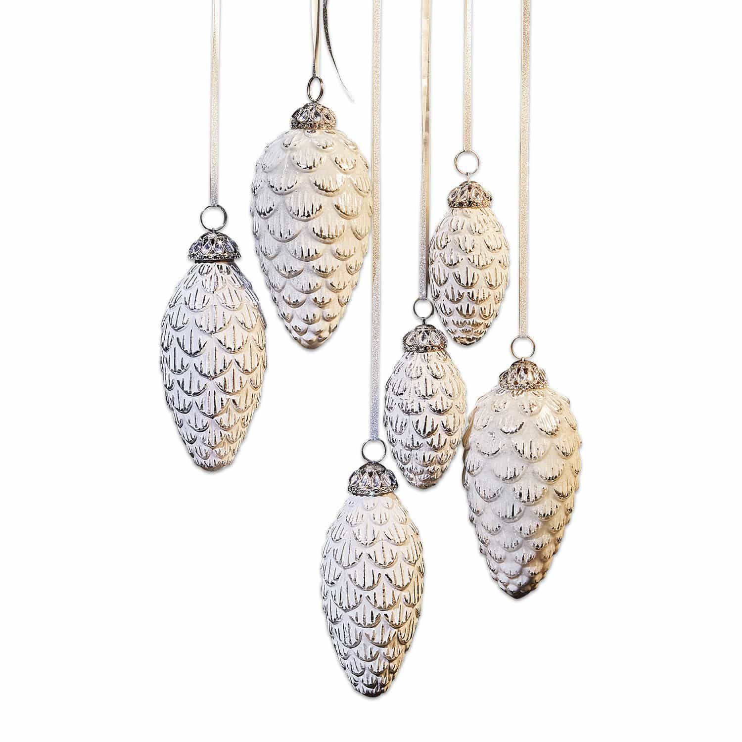 Mirabeau Christbaumschmuck Weihnachtsschmuck 6er Set Éva antikweiß, none