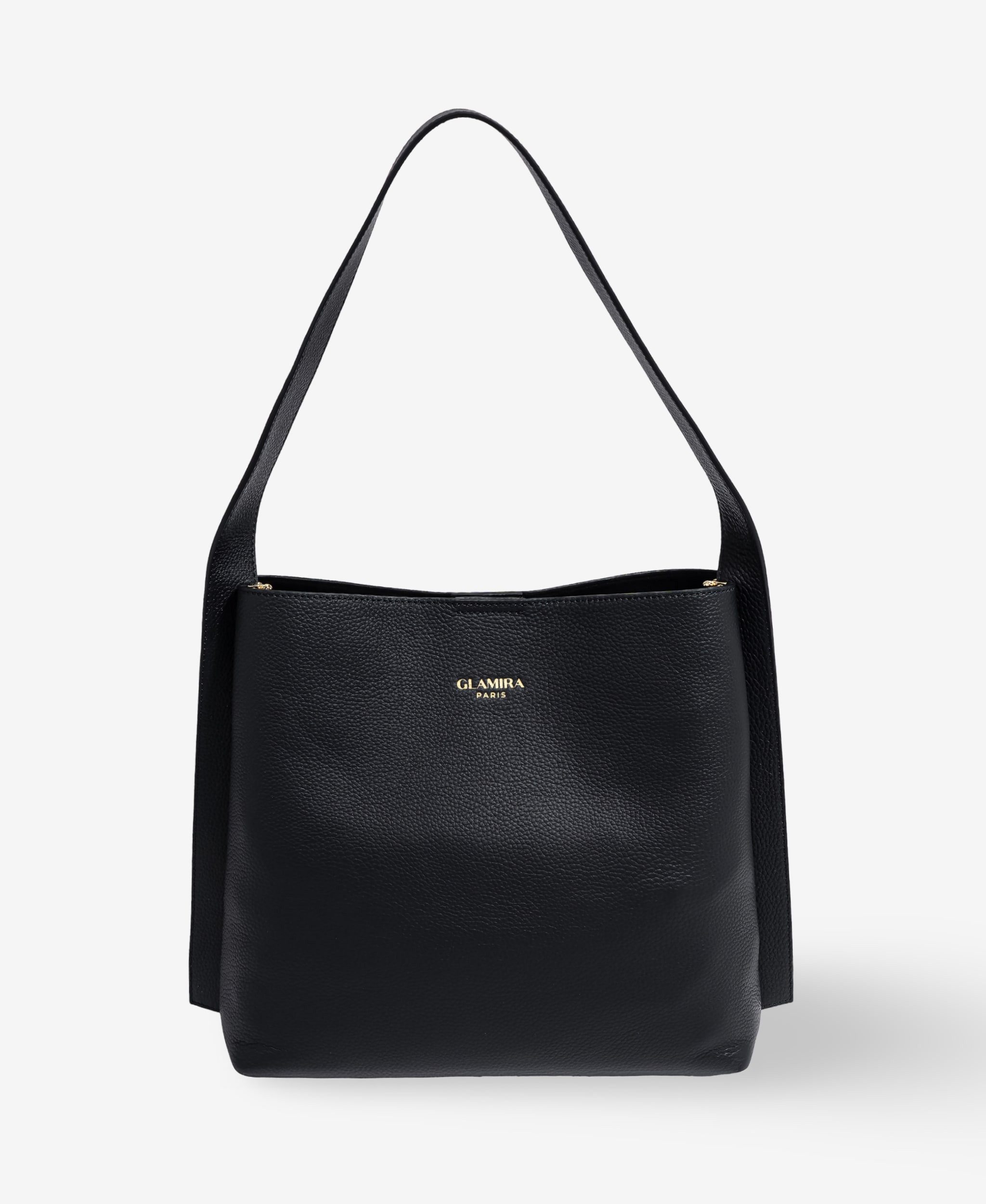 GLAMIRA Shopper UrbanSphere Schwarzer Shopper (1-tlg), echt Leder, mit geräumigem Hauptfach