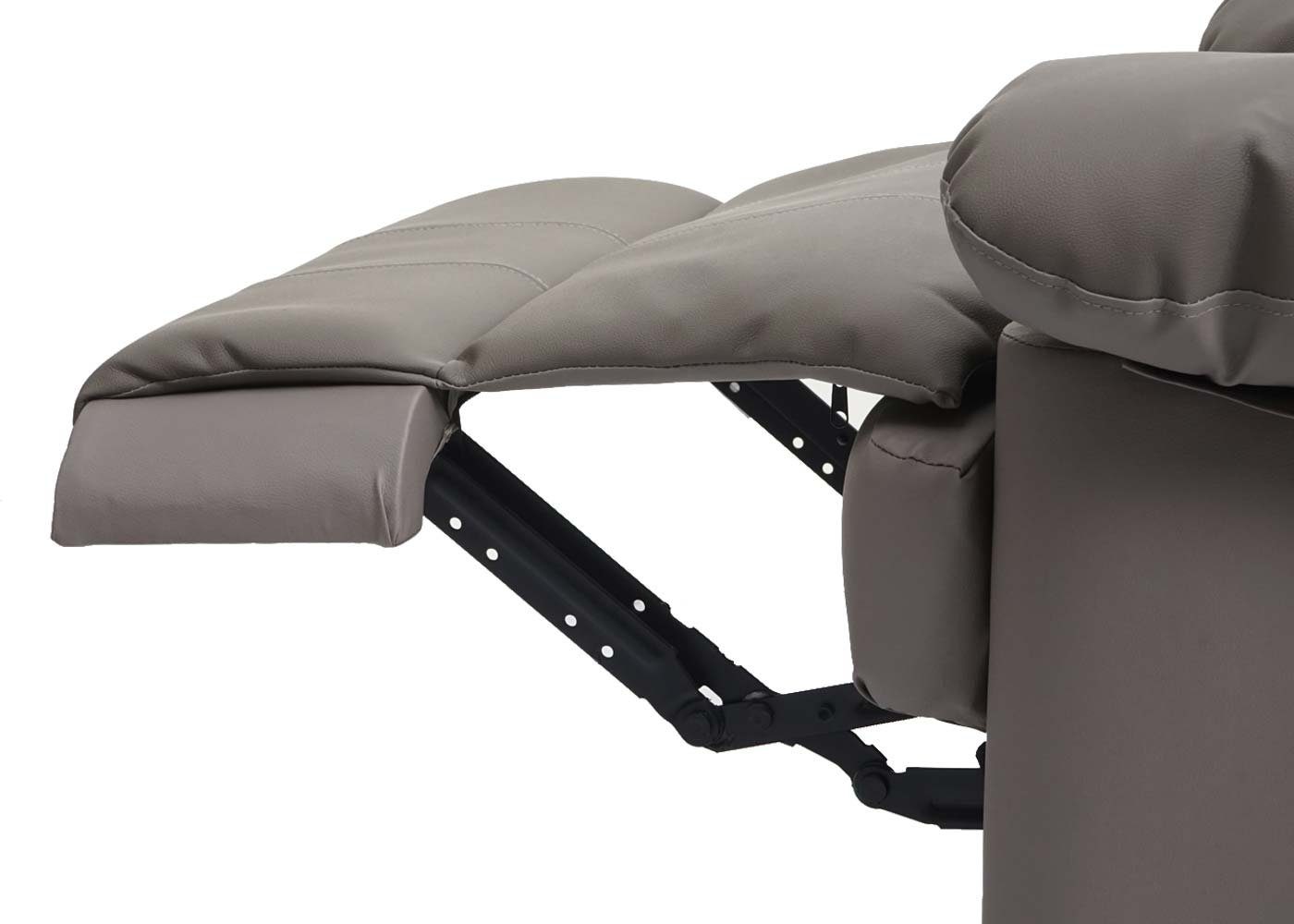 MCW TV-Sessel cm, verstellbar, MCW-G15, Liegefunktion Verstellbare taupe Rückenfläche, Liegefläche: Fußstütze 165
