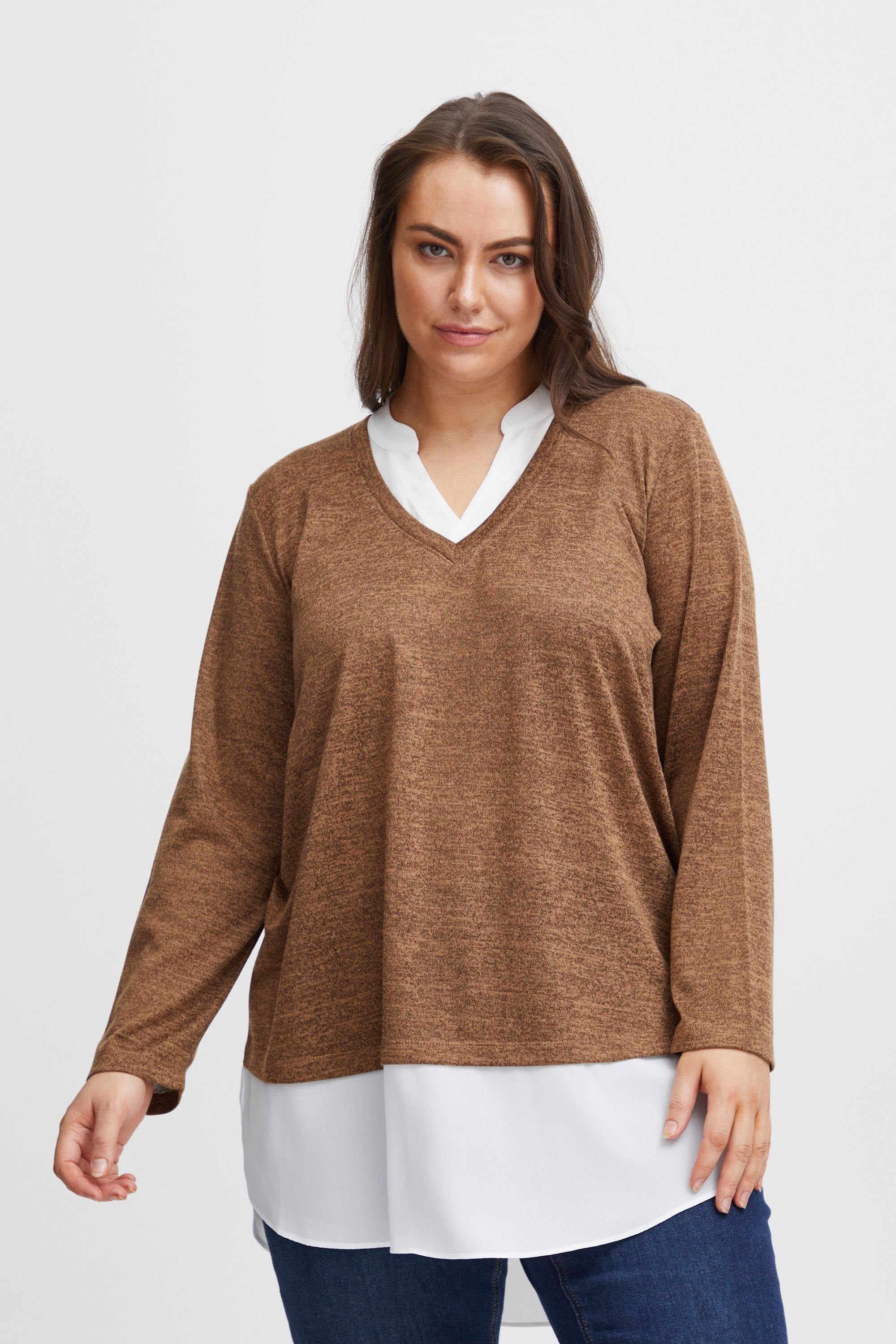 PU fransa Melange FPREXAN Strickpullover Fransa 1 Carafe