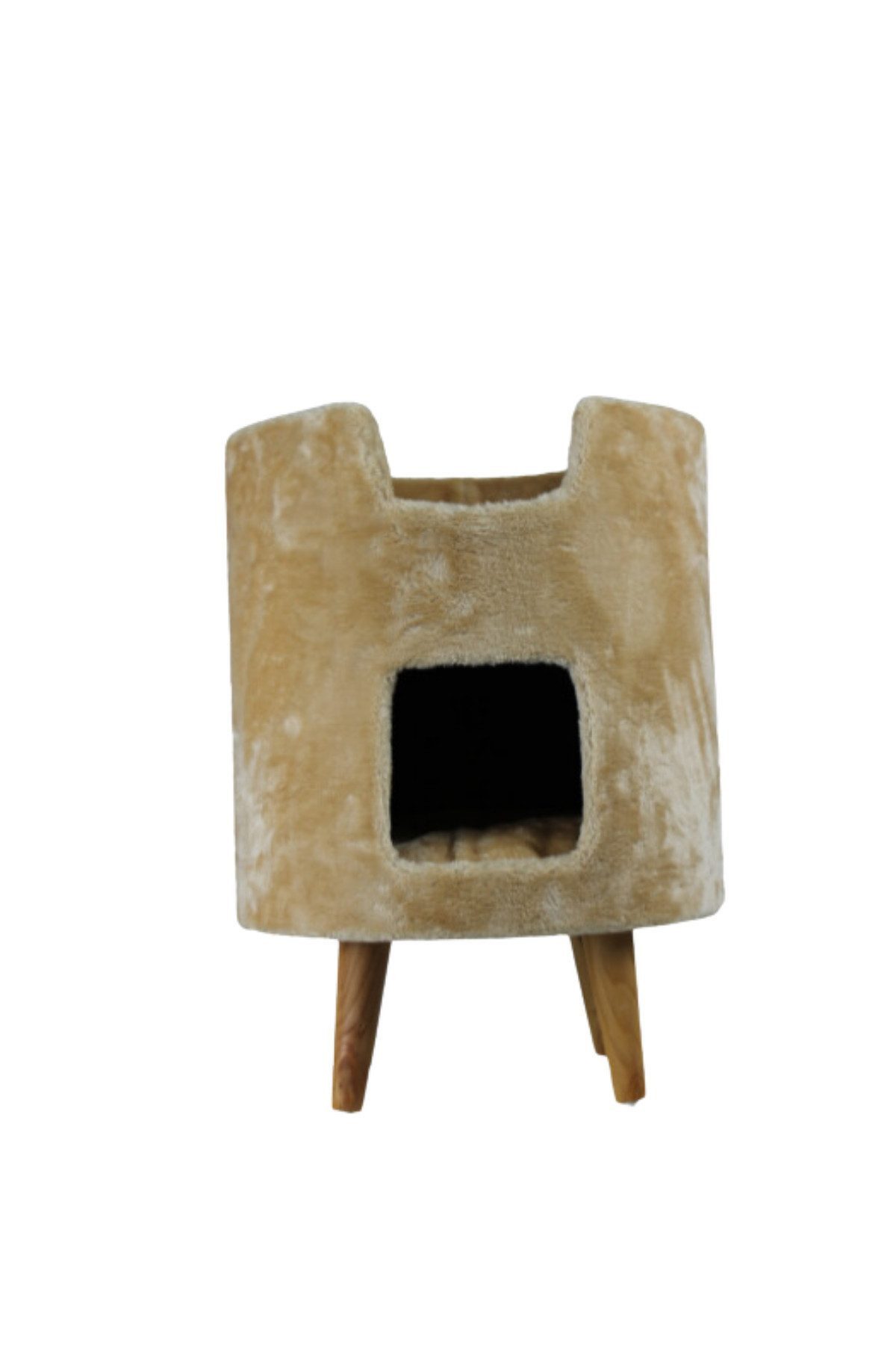 M-Diamant Katzenhaus Katzenhaus Katzenmöbel Katzenmöbel Tierbedarf Katzenhöhlen 45x45x60cm, stabiler Stand durch Holzfüße