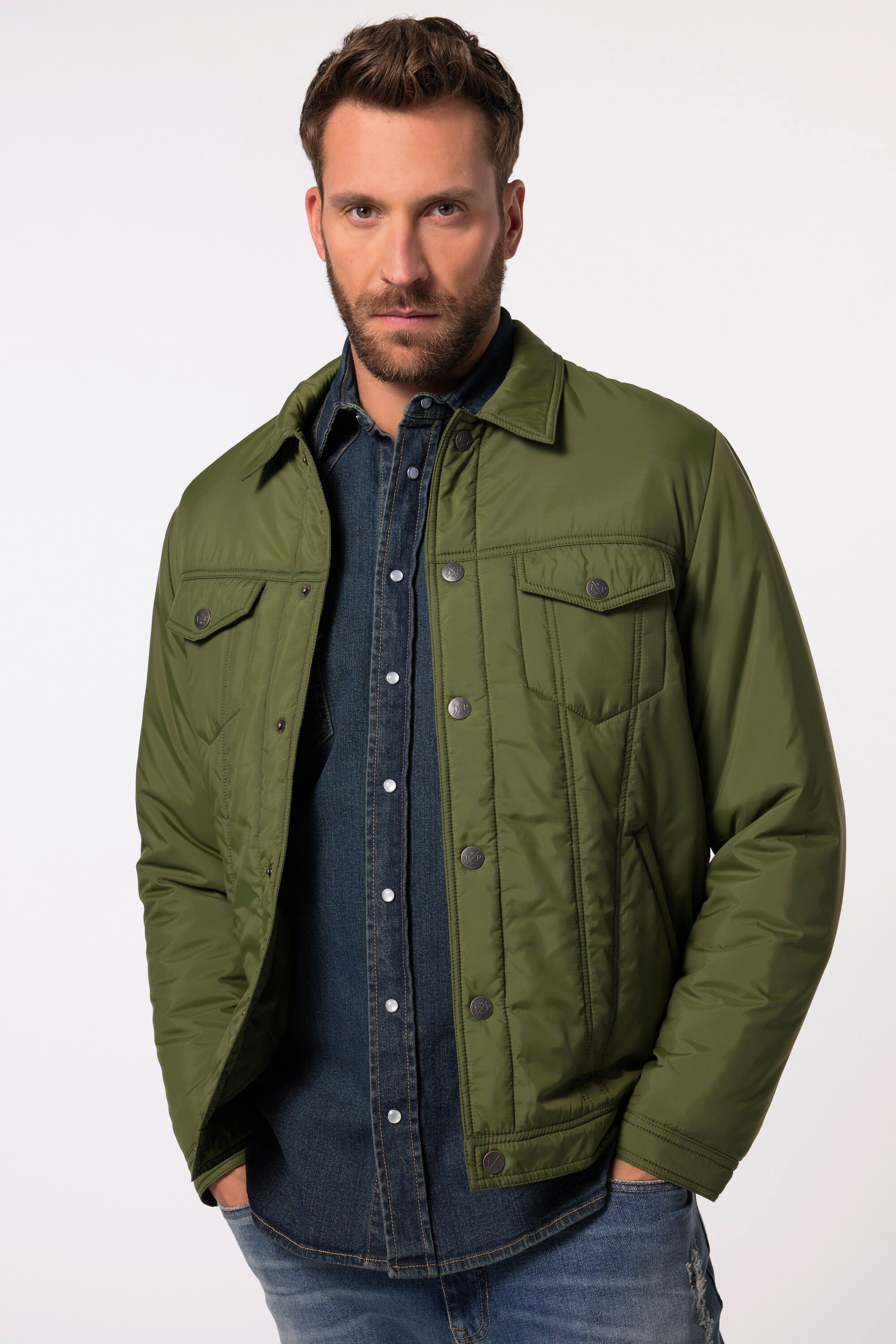 JP1880 Funktionsjacke JP 1880 Trucker-Jacke Druckknöpfe günstig online kaufen