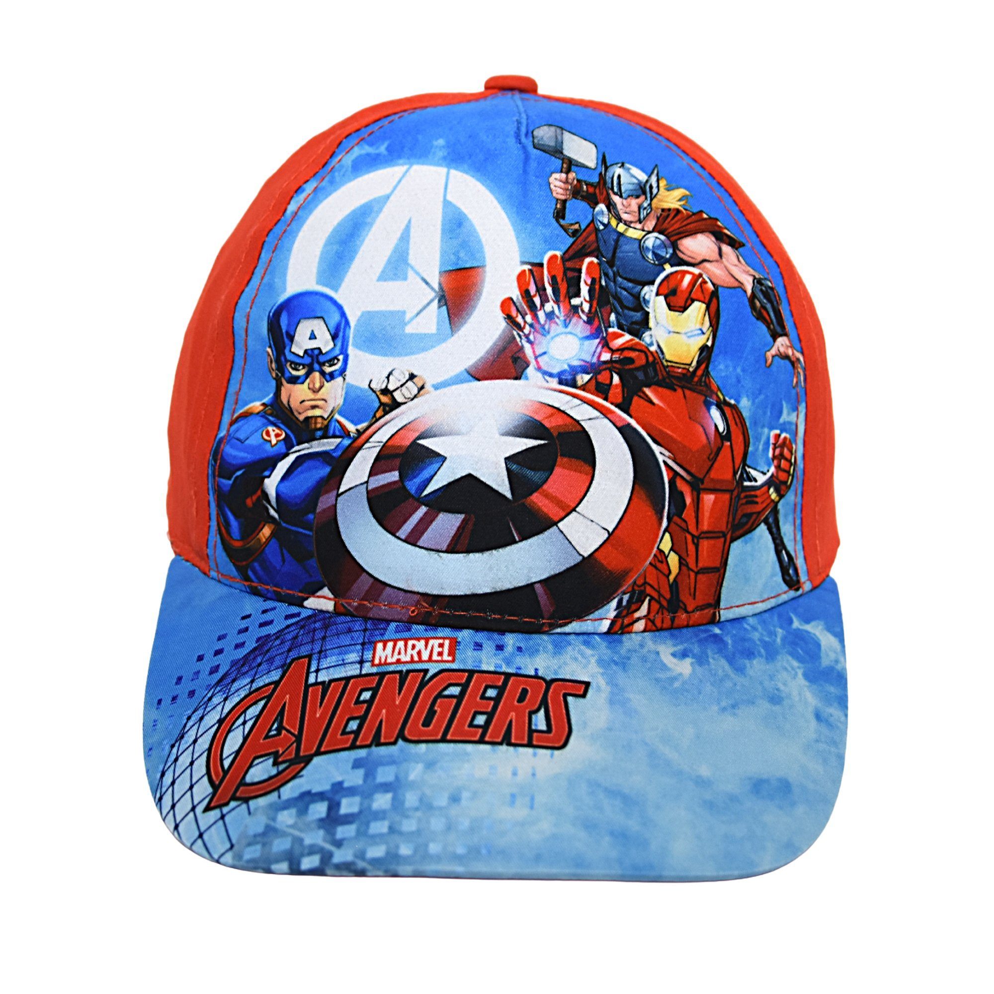 The AVENGERS Baseball Cap Sommerkappe mit UV Schutz 30+ Größe 52-54 cm Rot | Baseball Caps
