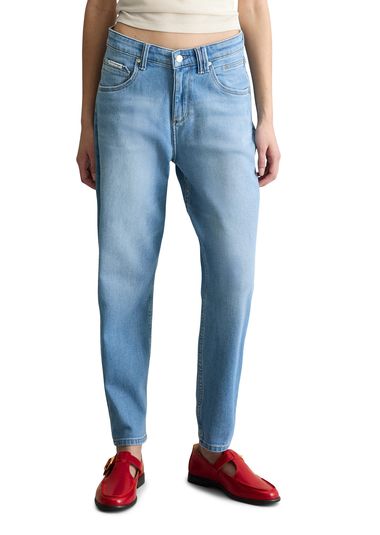 Boyfriend-Jeans aus Organic Cotton-Lyocell-Mix