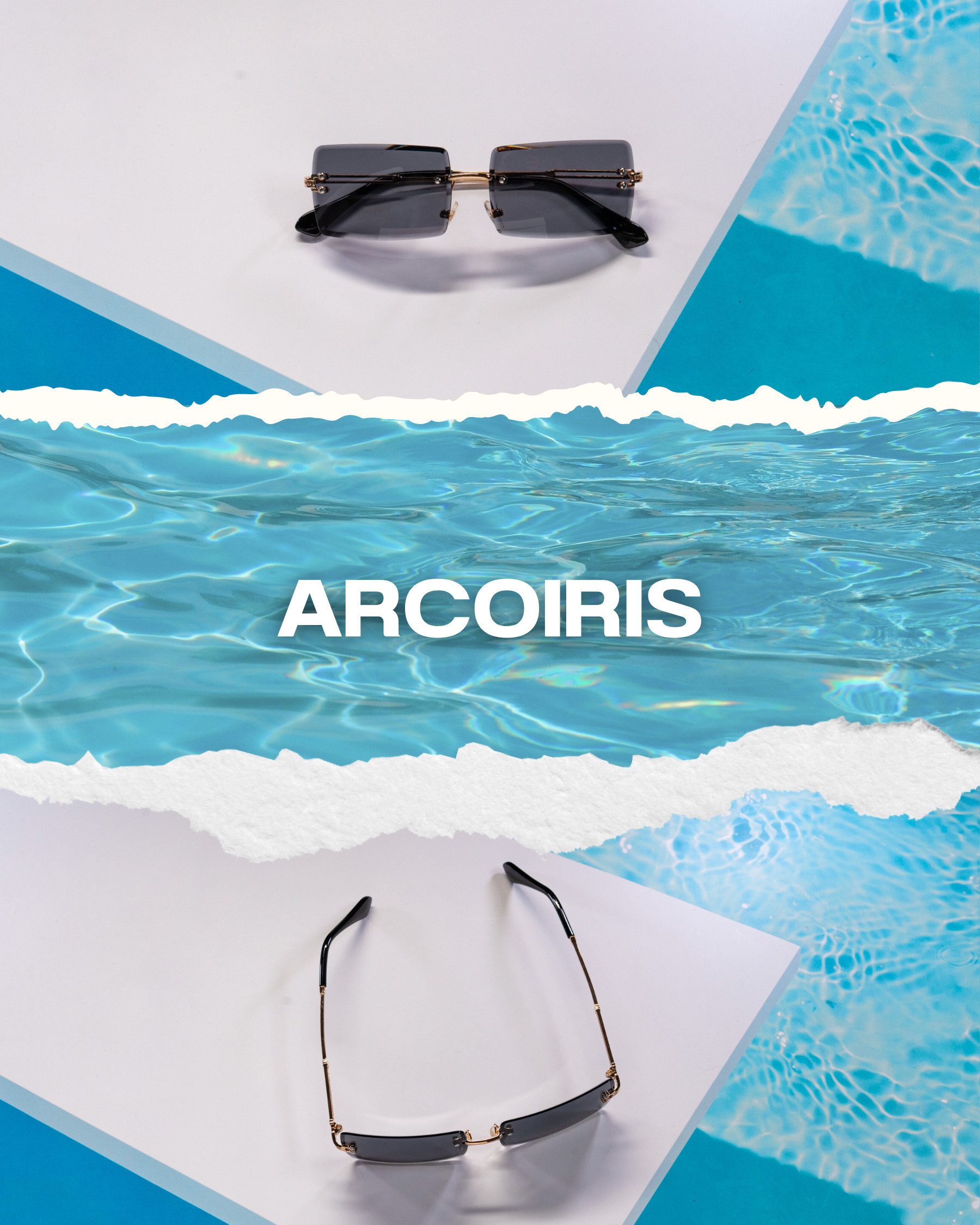 salazar.plus Sonnenbrille Randlos Rechteckig Unisex Rahmenlos Damen Herren leichte Brille – Bild 2 von 5