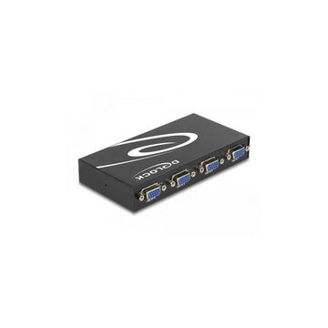 Delock 87635 - Umschalter VGA 4 Port manuell bidirektional Computer-Kabel, VGA, VGA