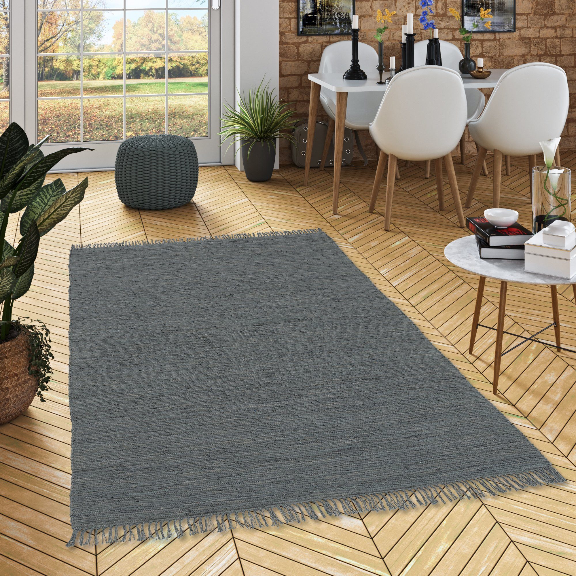 Pergamon Designteppich Baumwolle Natur Teppich Jolly Cotton, Rechteckig, Hö günstig online kaufen