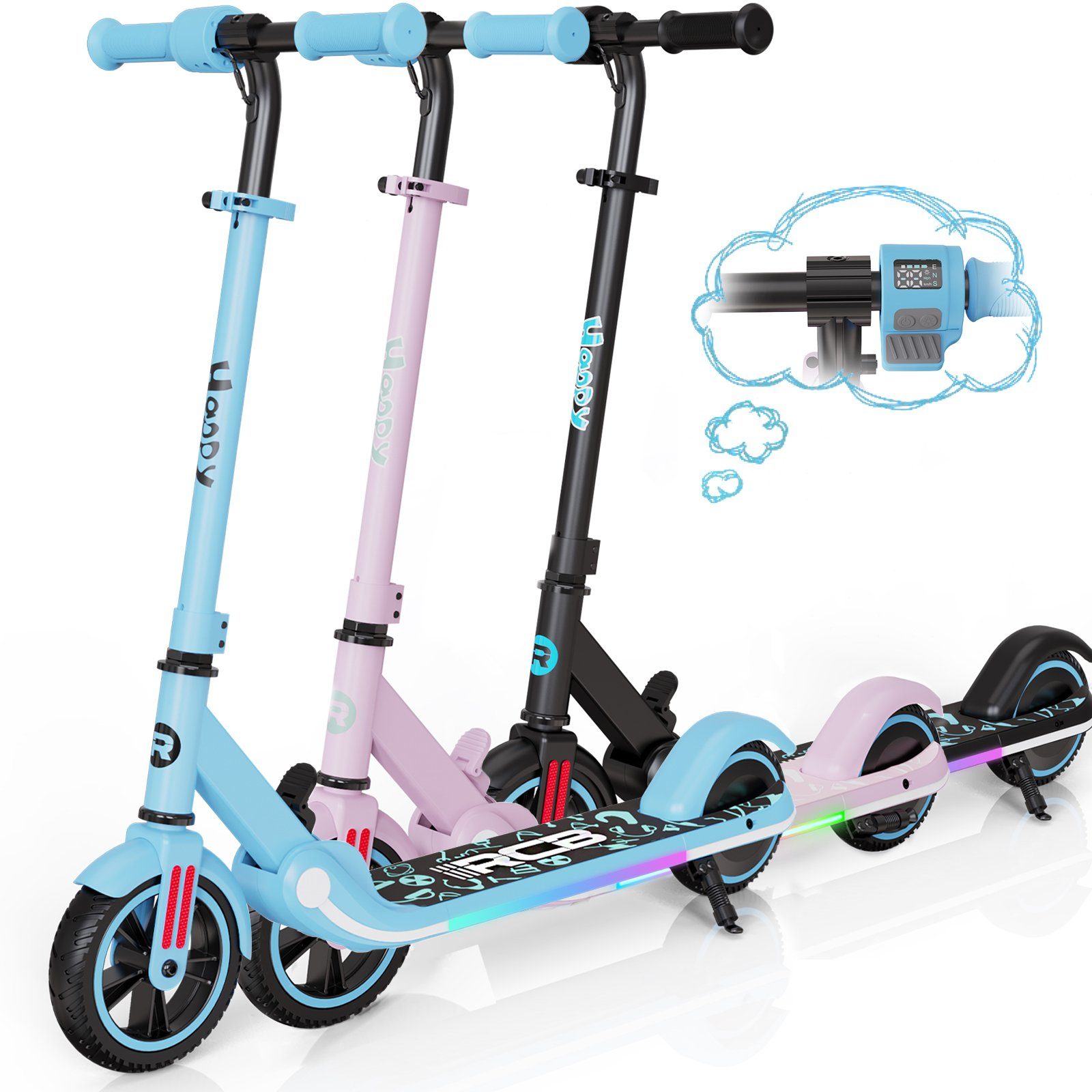 CITYSPORTS Miniscooter, Kinderscooter Klappbarer kinderroller 150W 16km/h