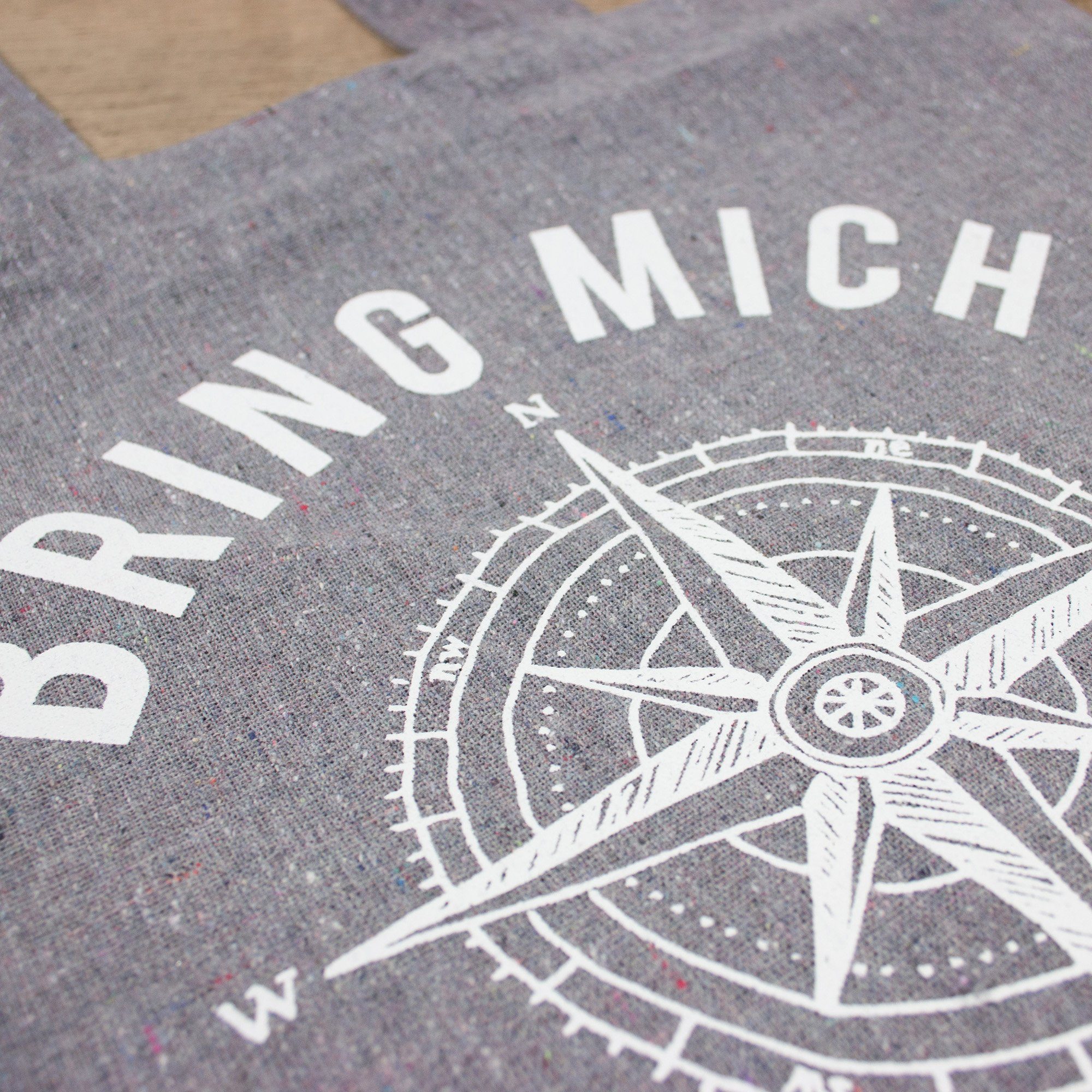 Bow & Hummingbird Beuteltasche Baumwoll-Beutel Bring mich ans Meer, Aus recycelter Baumwolle