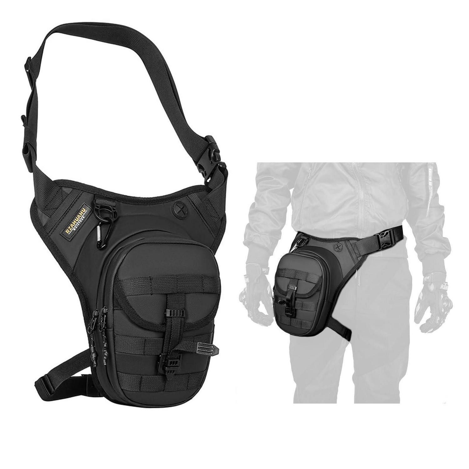 Beintasche Beintasche Drop Oberschenkel Motorrad Taktisch Pouch Black 679