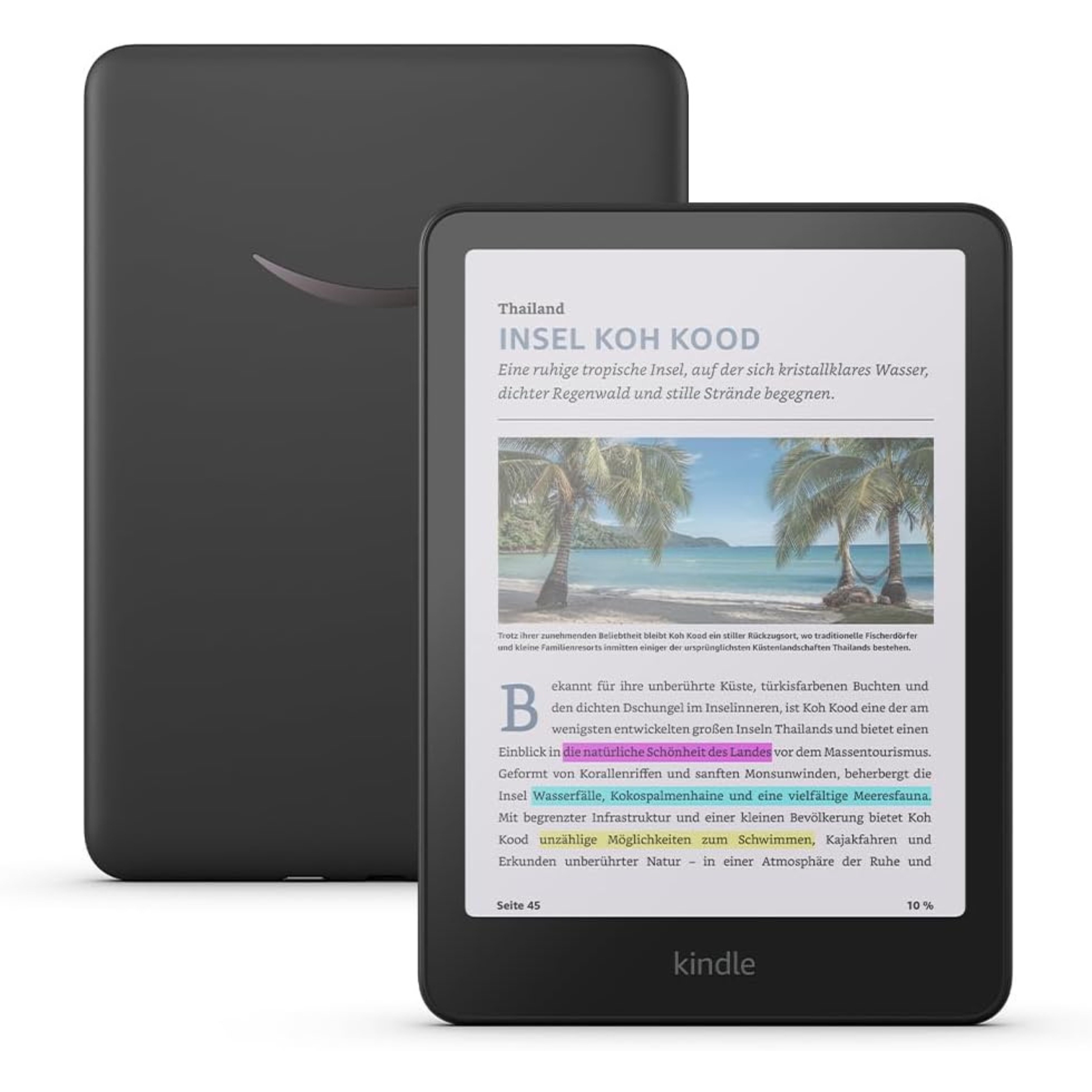Kindle Amazon Kindle Colorsoft 16GB (neueste Generation) E-Book (7", 16 GB, Farb-Display und Frontlicht mit verstellbarer Farbtemperatur)