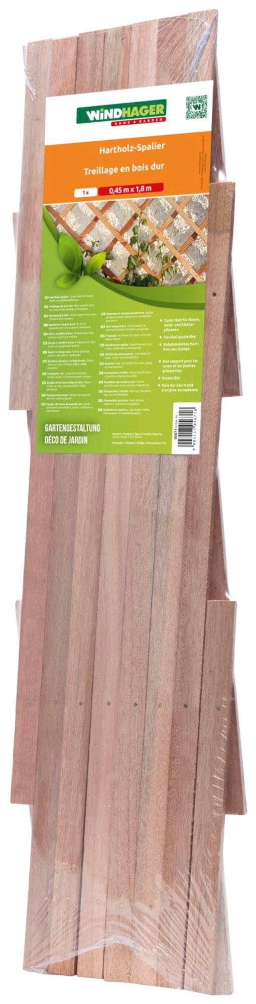 Windhager Rankgitter Greenline, Holz-Spalier FSC-zertifiziert für Rosen und Kletterpflanzen, 1 St., Rankhilfe für Hauswände, erhältlich in unterschiedlichen Größen