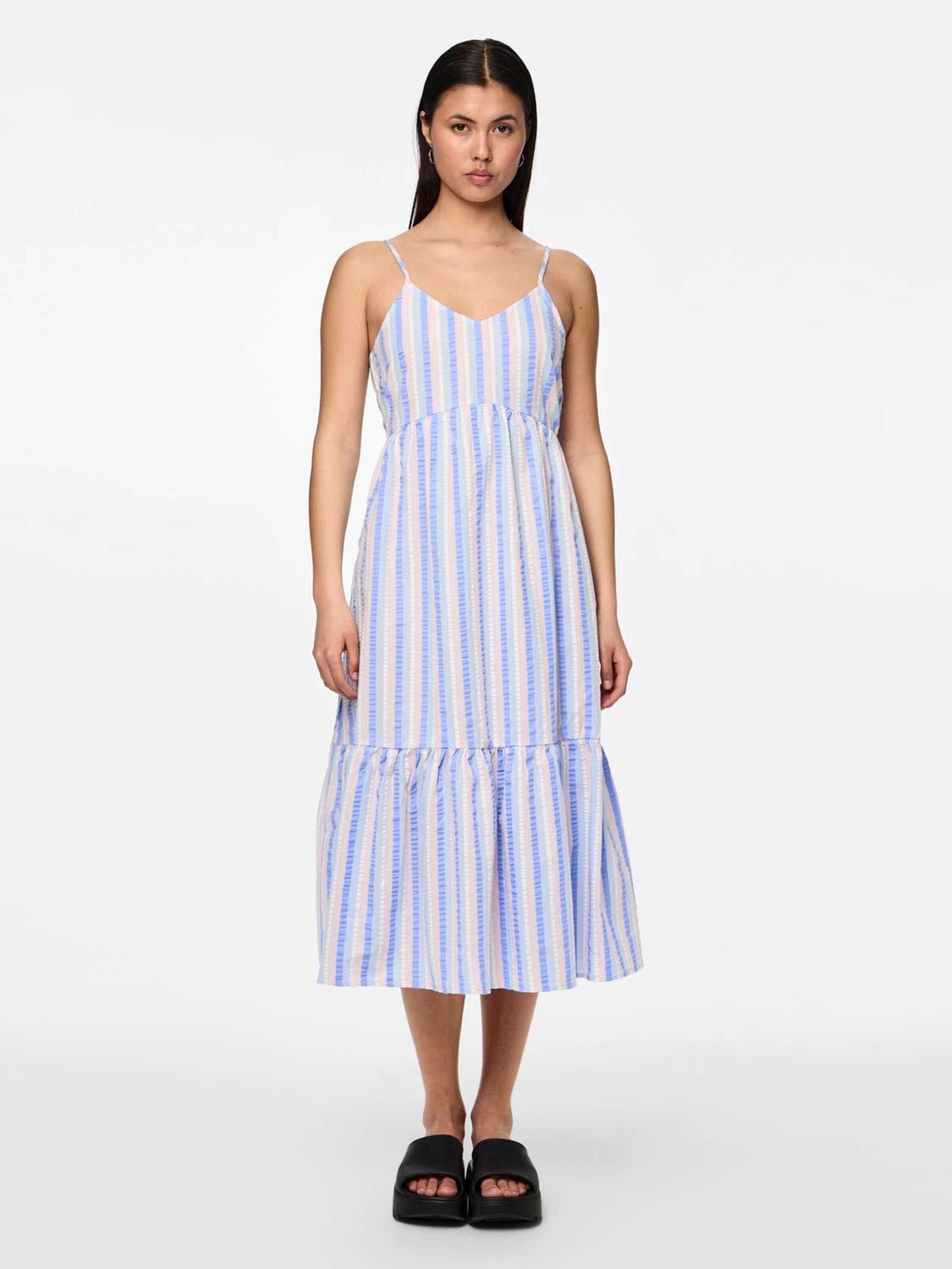 pieces Sommerkleid PCAitlyn (1-tlg) Drapiert/gerafft günstig online kaufen