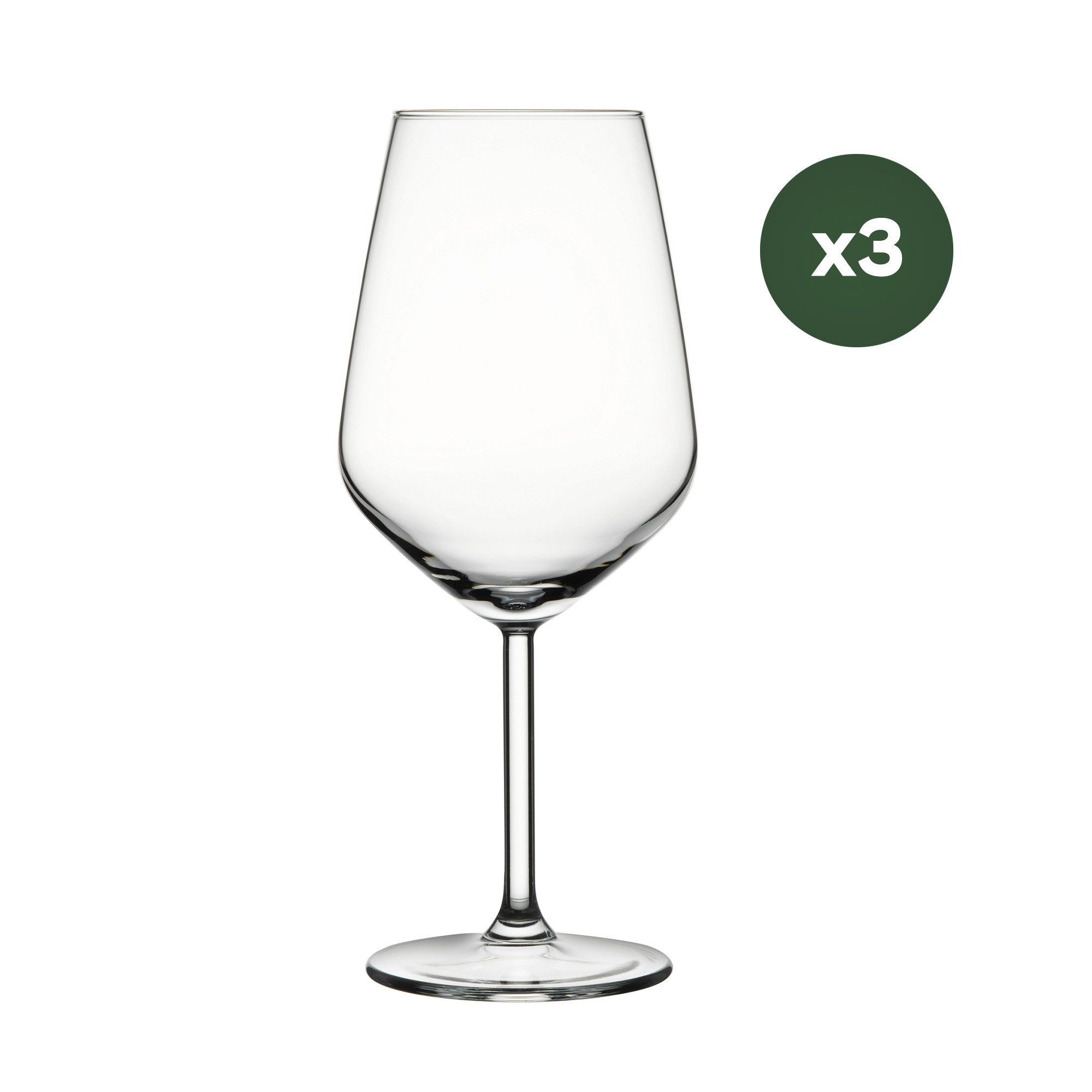 Longdrinkglas Pasabahce Allegra Weingläser Set, 490 ml, 3-tlg.