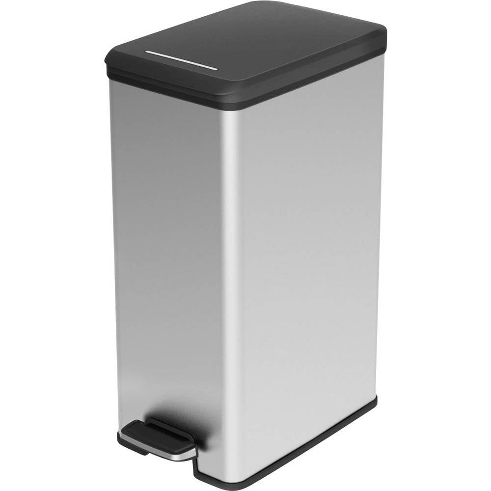 Curver Mülleimer Mülleimer 40 l (B x H x T) 250 x 610 x 420 mm Silber, Schwarz 1 St.