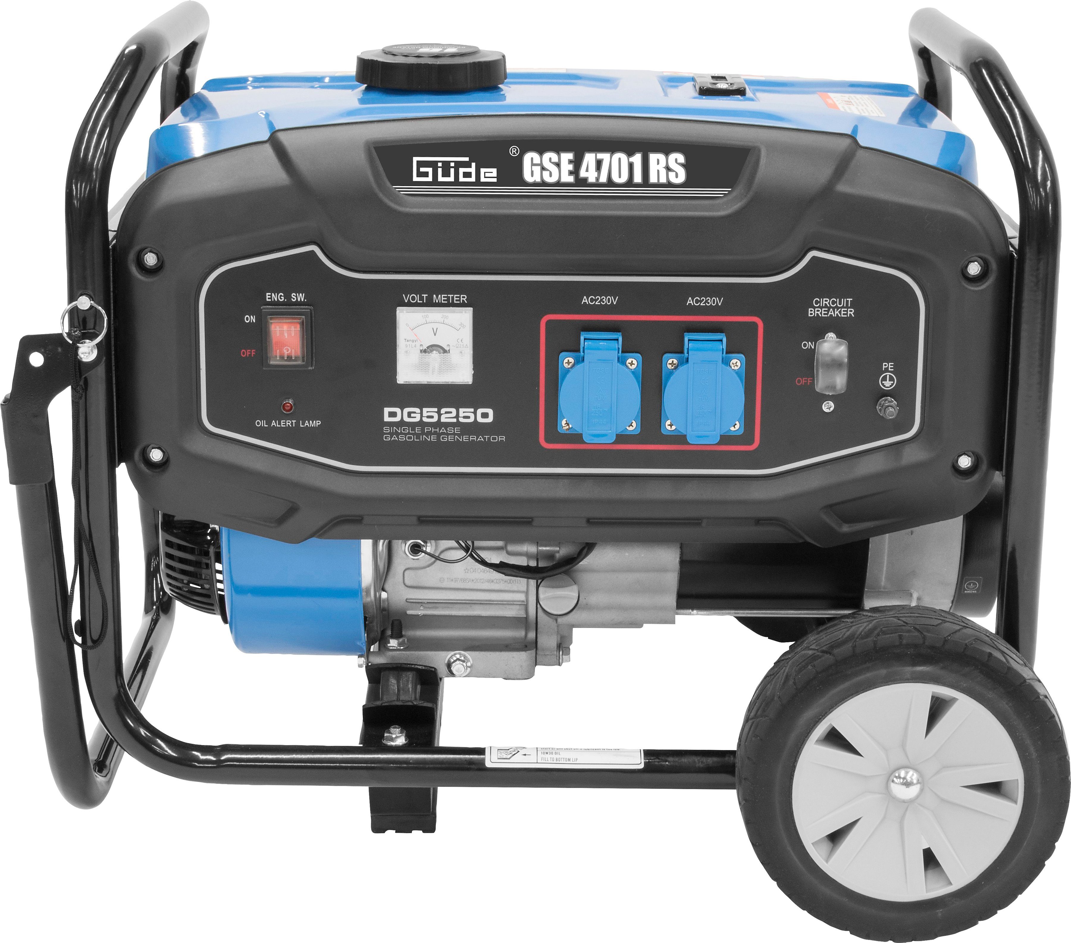 Güde Stromerzeuger GSE 4701 RS, 5,5 in kW, 2 x Schuko 230 V/50 Hz