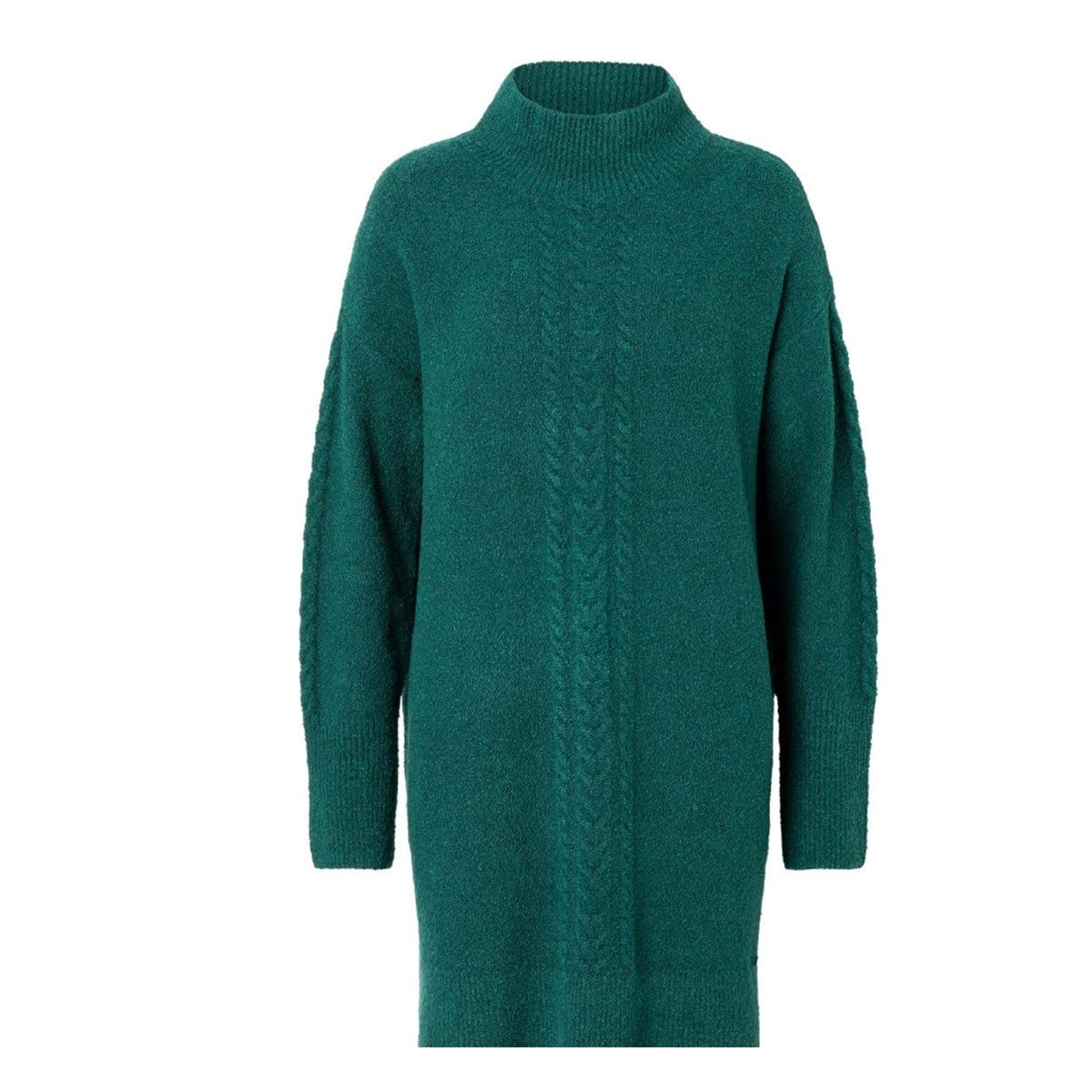 TIMEZONE Strickkleid Mock Neck - forest green