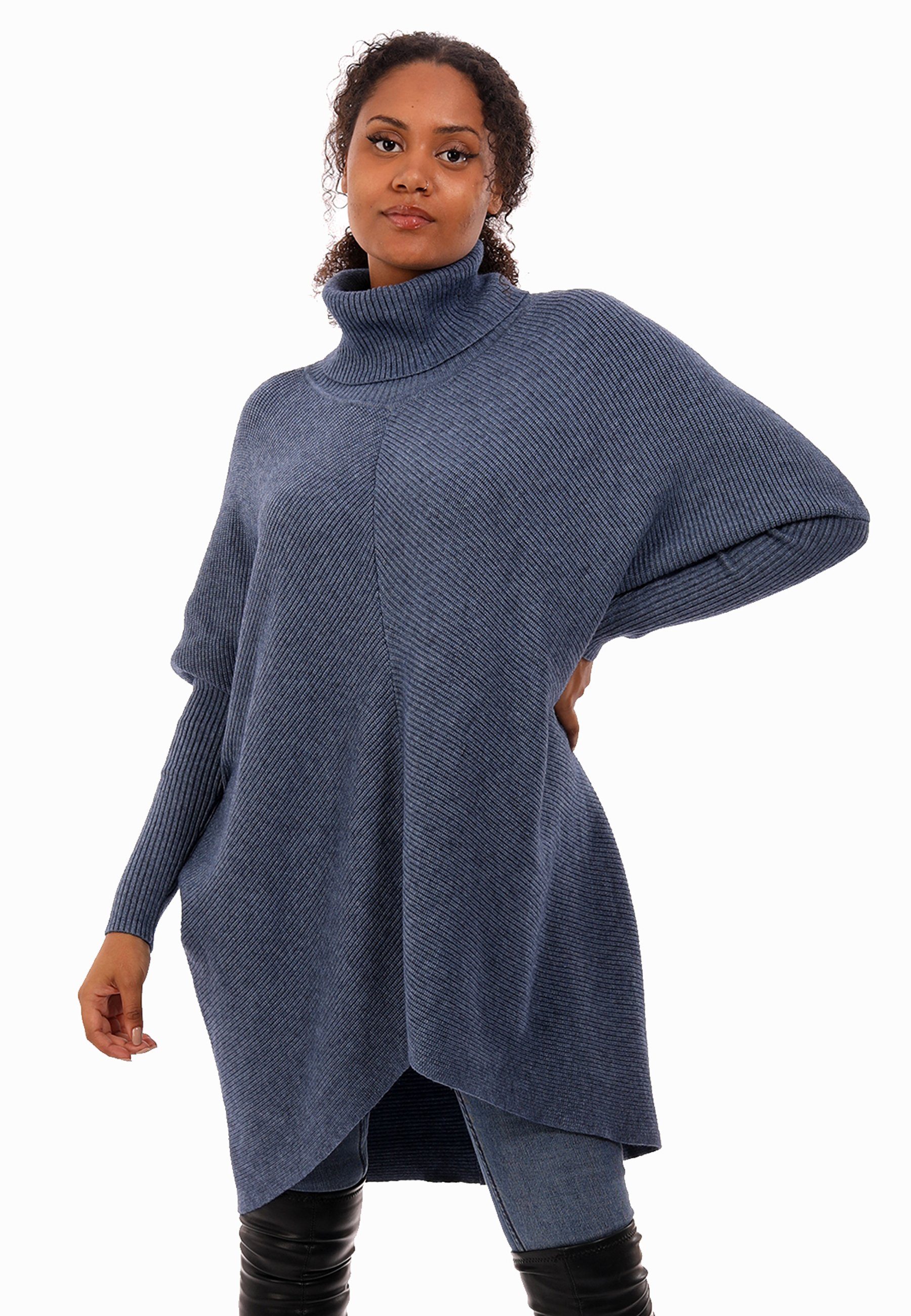 YC Fashion & Style Longpullover Strickpullover günstig online kaufen