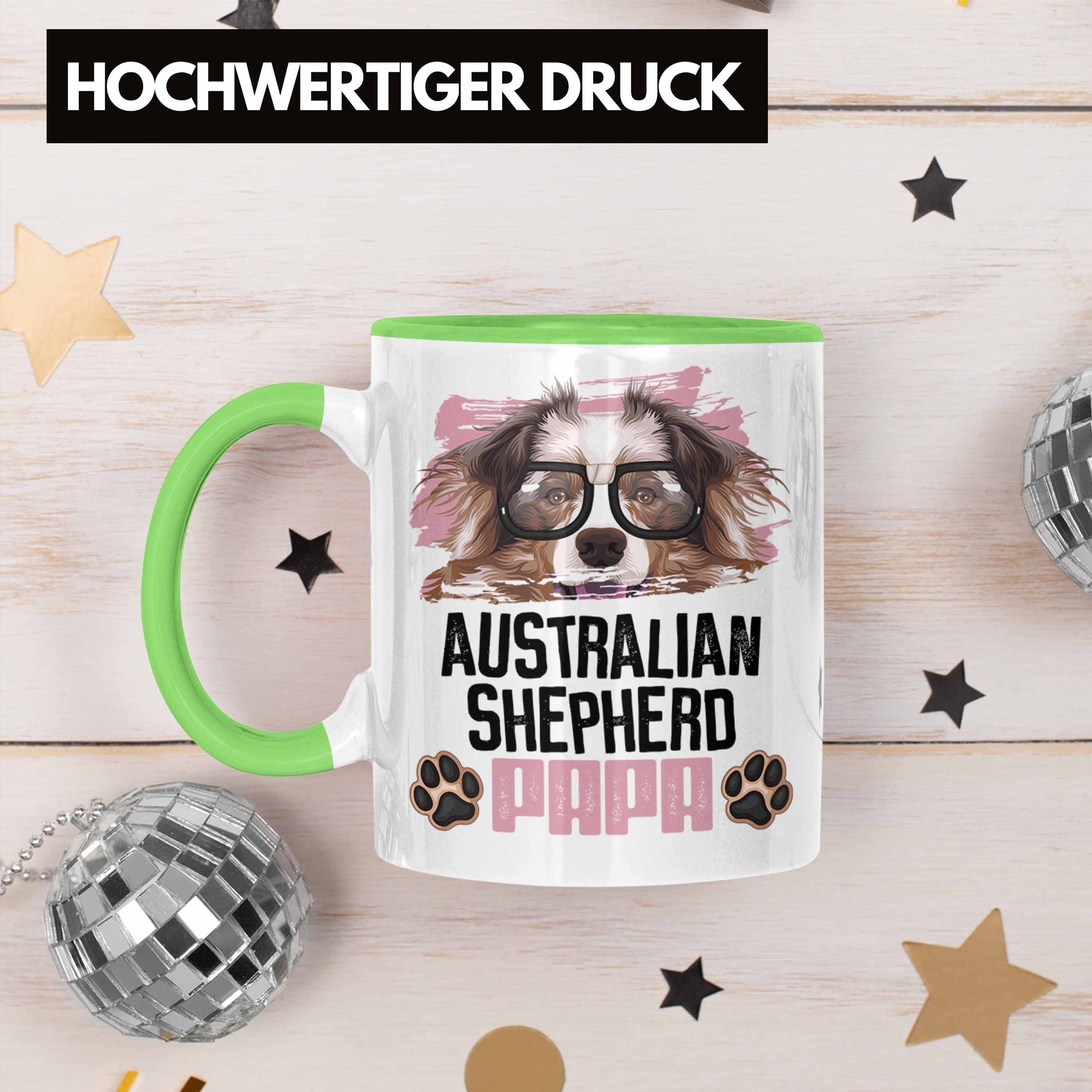 Australian Trendation Grün Lustiger Shepherd Papa Spruch Geschenk Besitzer Tasse Tasse Gesch