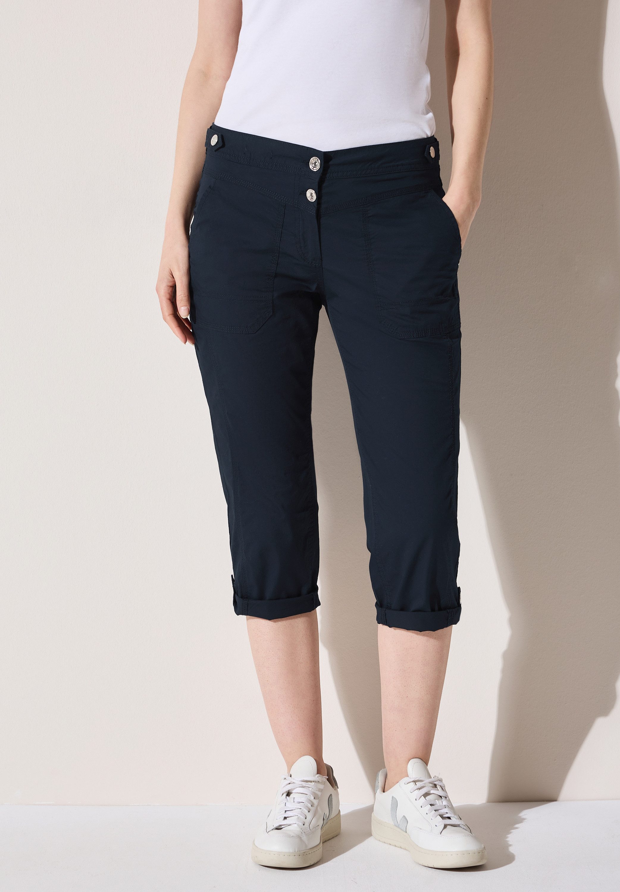 CECIL 3/4-Hose aus Baumwolle mit Stretchanteil