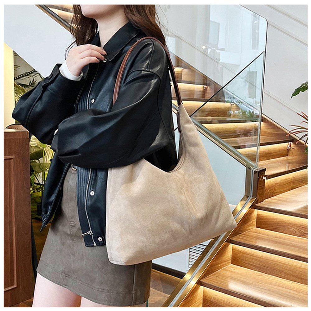 Cachito Schultertasche Vintage Damen Handtasche Tote Bag Große Hobo Strandtasche, für Arbeit, Schule und Alltag