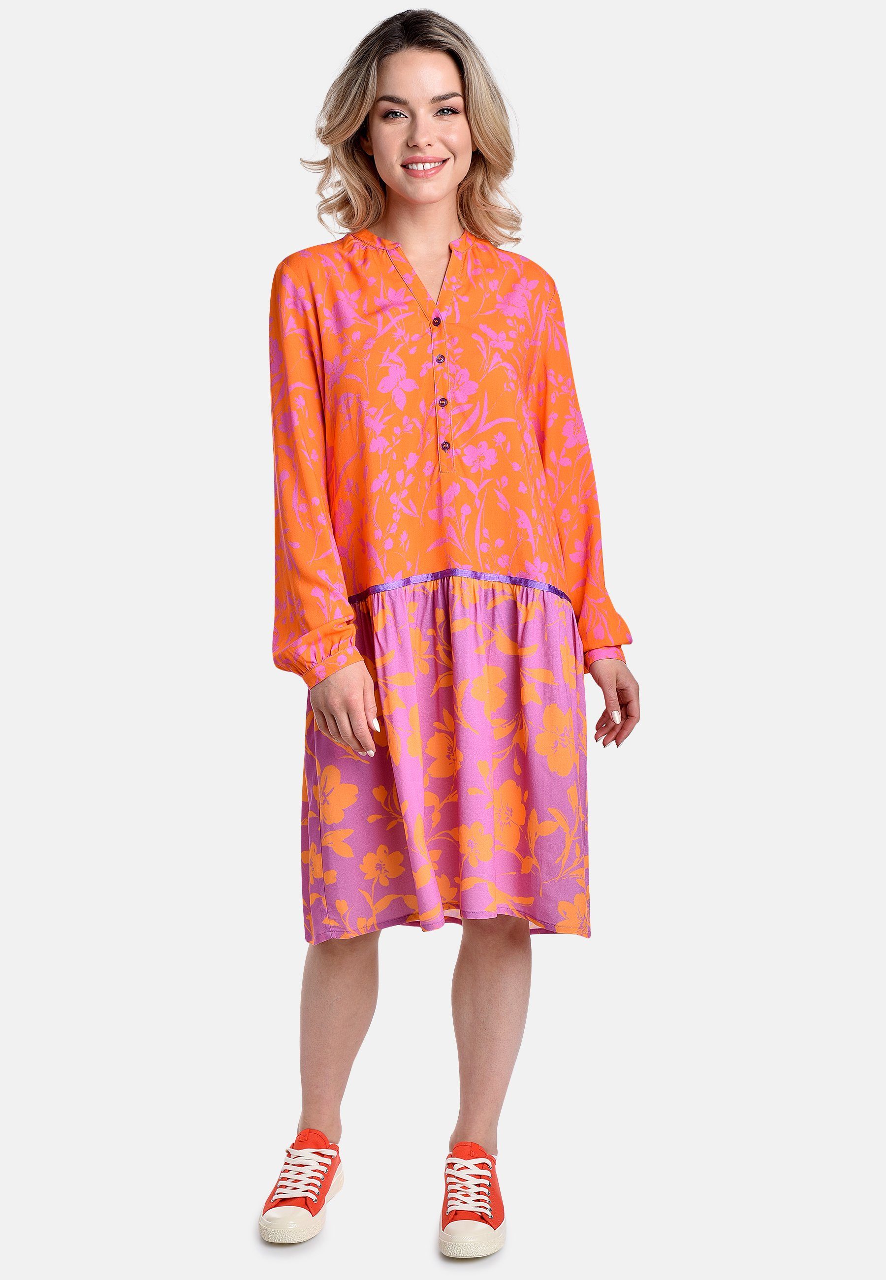BICALLA Midikleid Dress Bicolor - 08/lilac-orange (1-tlg)