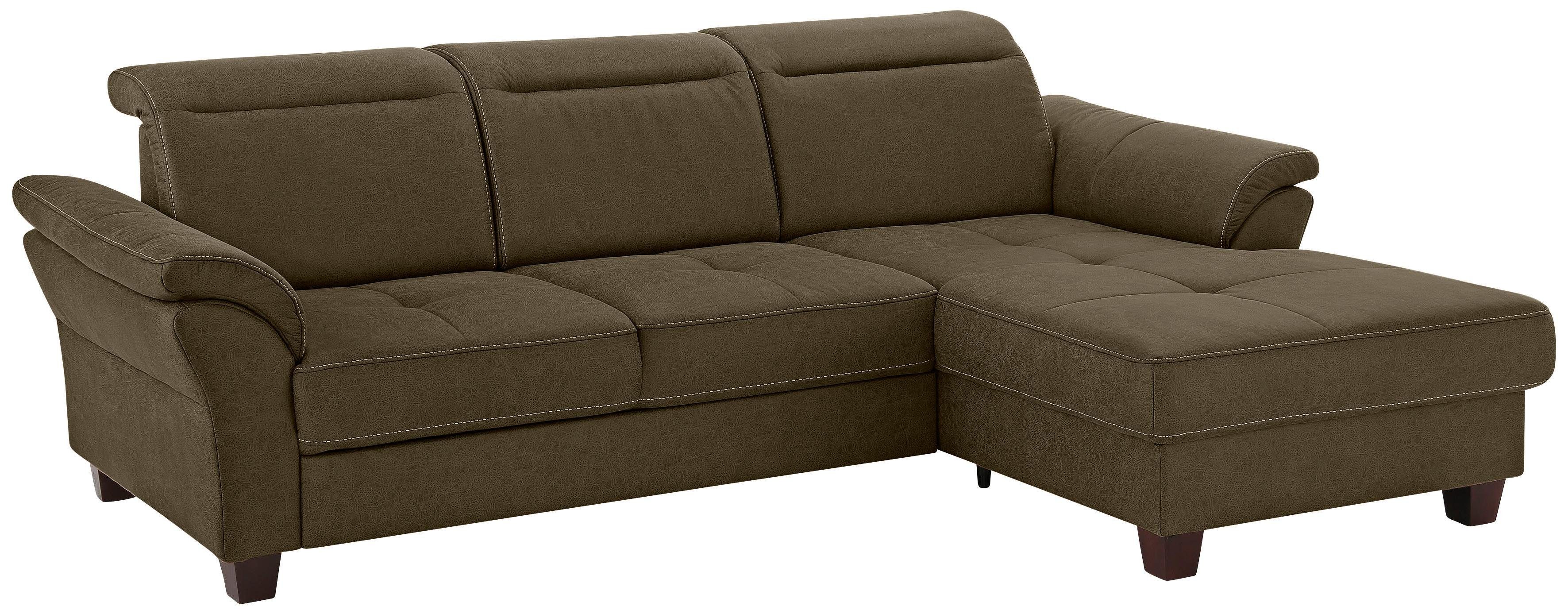 Home affaire Ecksofa Solvei L-Form, mit Recamierenabschluß und Sitztiefenverstellung