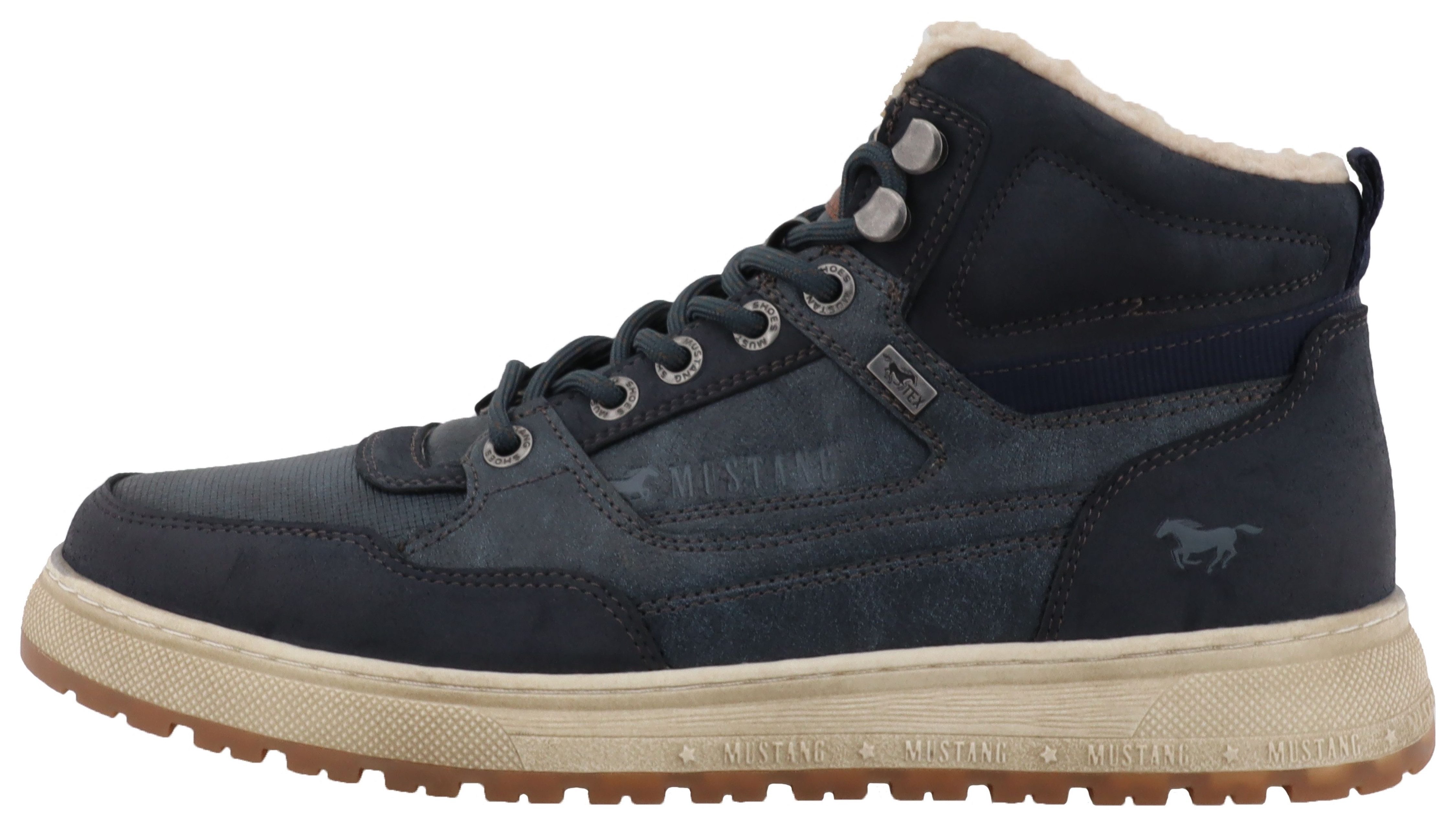 Mustang Shoes Puno Winterboots High Top Sneaker, Schnürboots mit Warmfutter