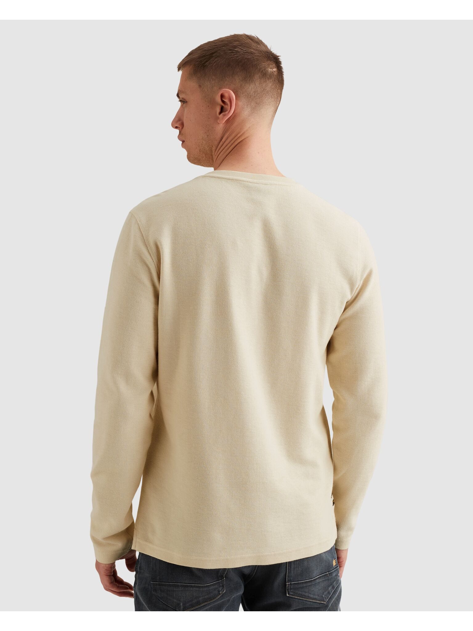 PME LEGEND Henleyshirt mit Logo-Badge