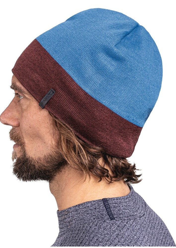 Schöffel Beanie Schattwald Knitted Hat - blau/weinrot