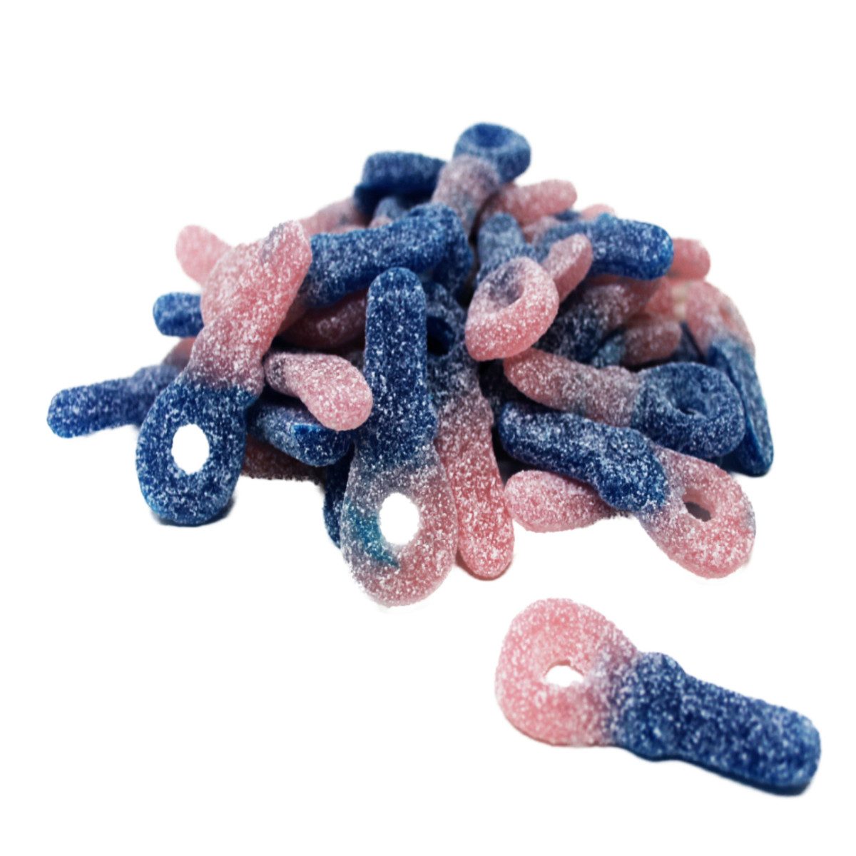 Frisia Süßigkeit, Frisia Fruchtgummi saure Bubblegum Tongen zweifarbig Vegan 3000g